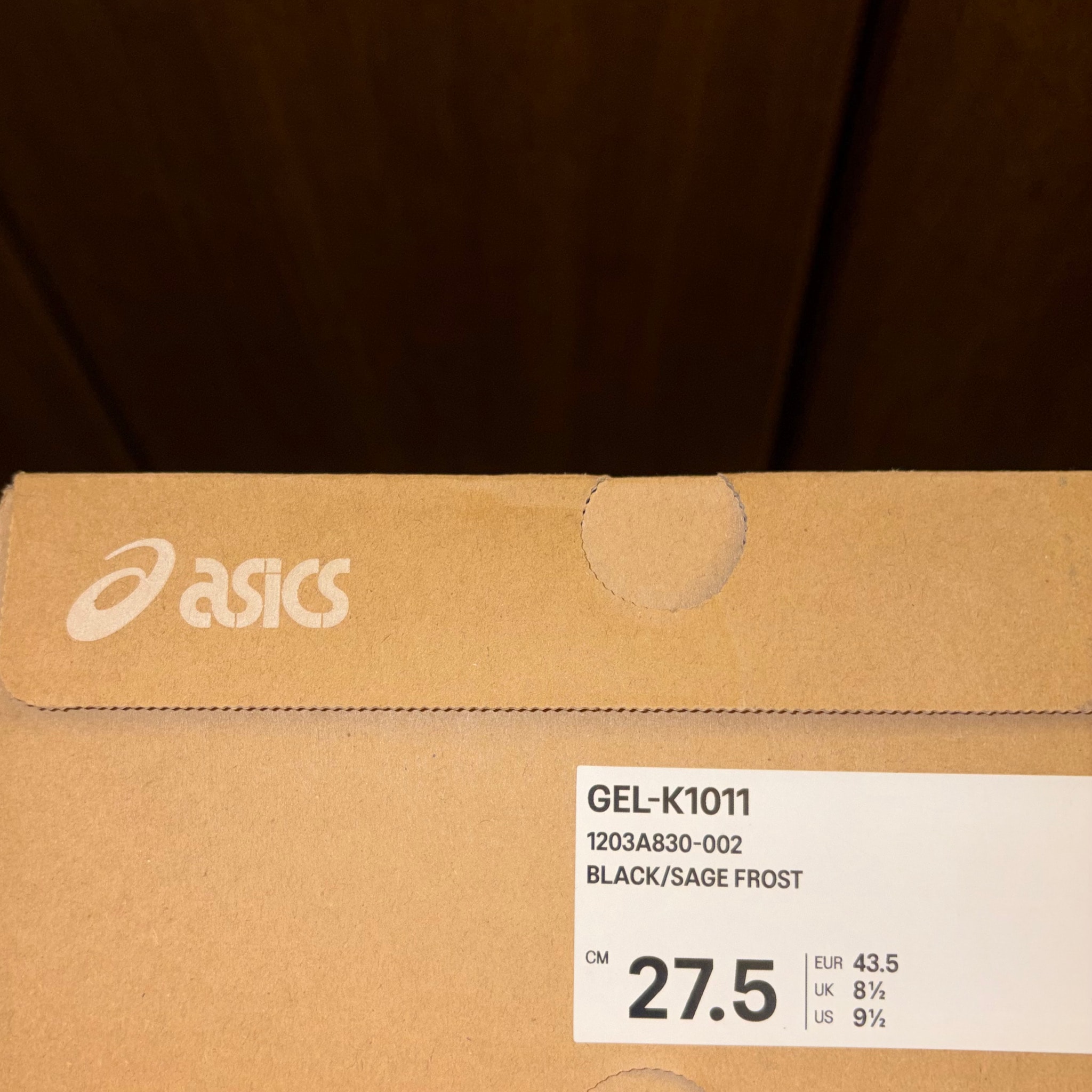 Asics Gel-K1011 "Black/Sage Frost"