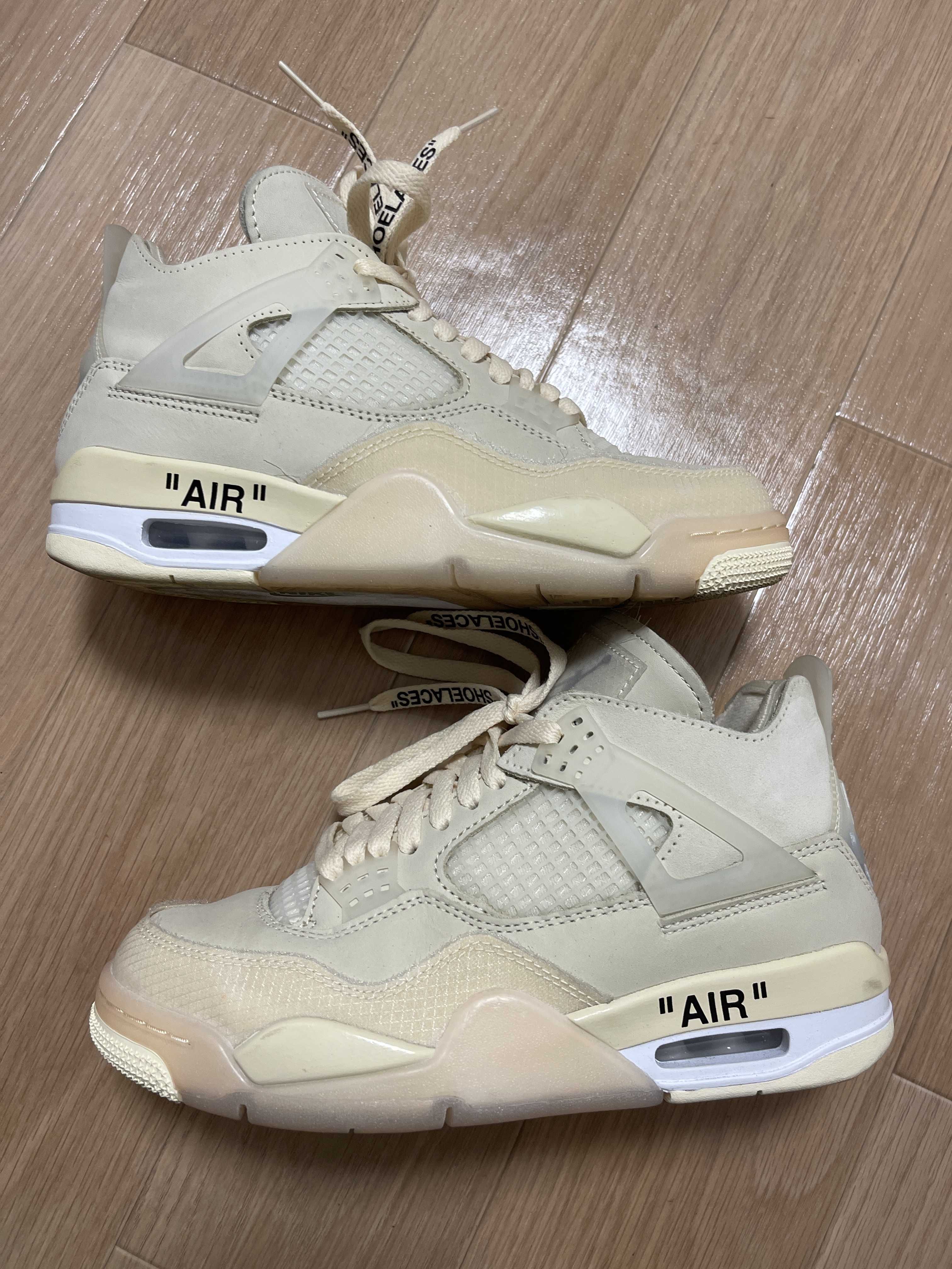Off-White × Nike Women's Air Jordan 4 SP "Sail"