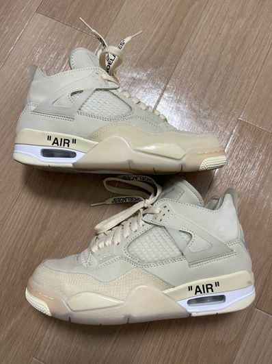 Off-White × Nike Women's Air Jordan 4 SP "Sail"
