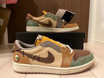 Zion Williamson × Nike Air Jordan 1 Low OG "Flax and Oil Green"