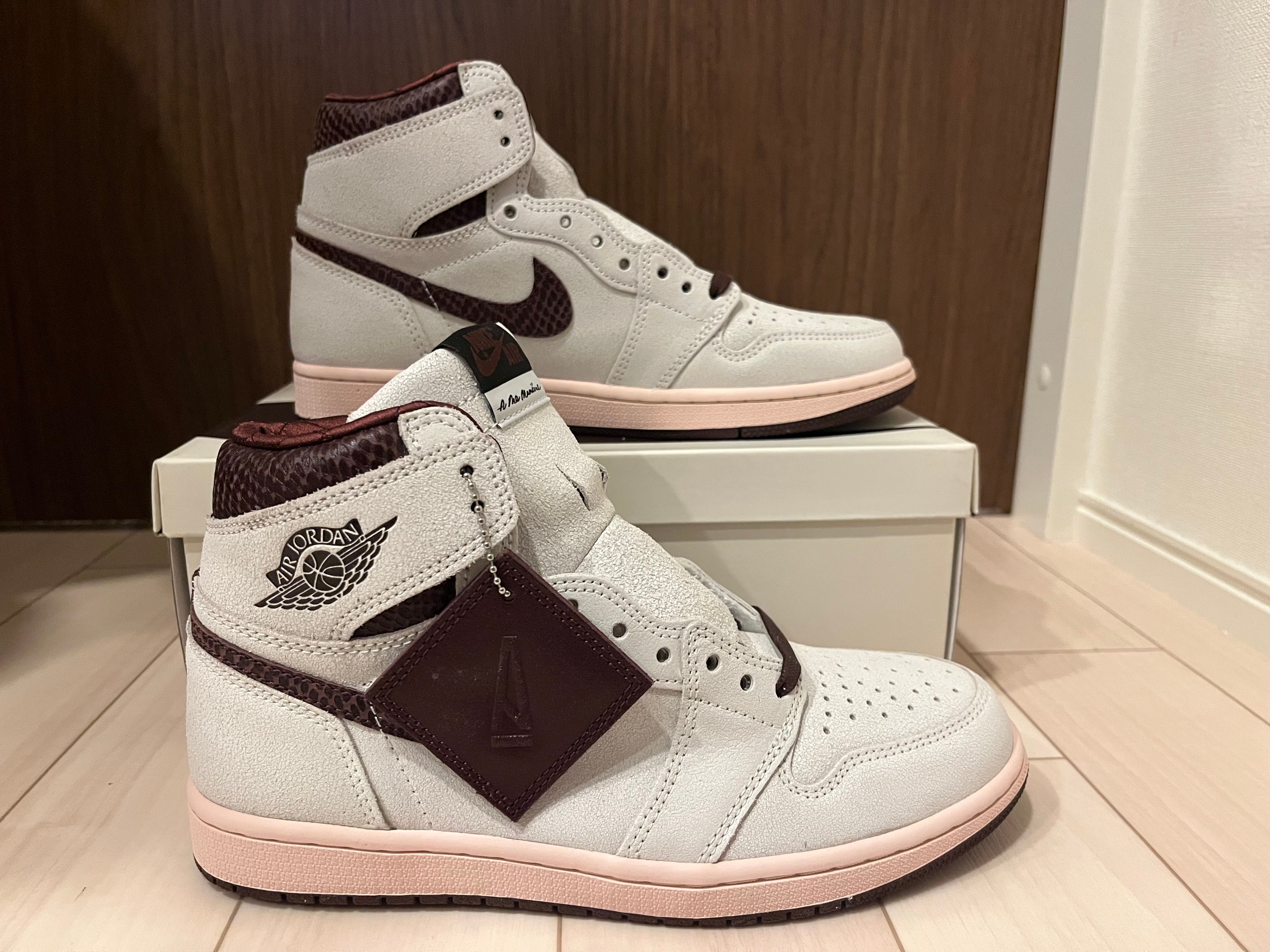 A Ma Maniere × Nike Air Jordan 1 Retro High OG "Sail and Burgundy"