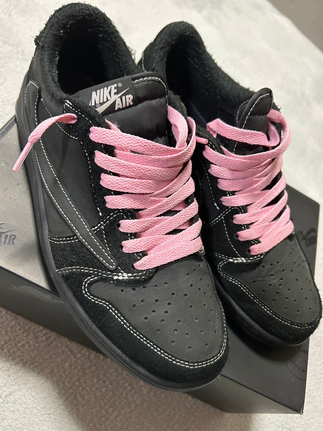 Travis Scott × Nike Air Jordan 1 Low OG SP "Black Phantom"