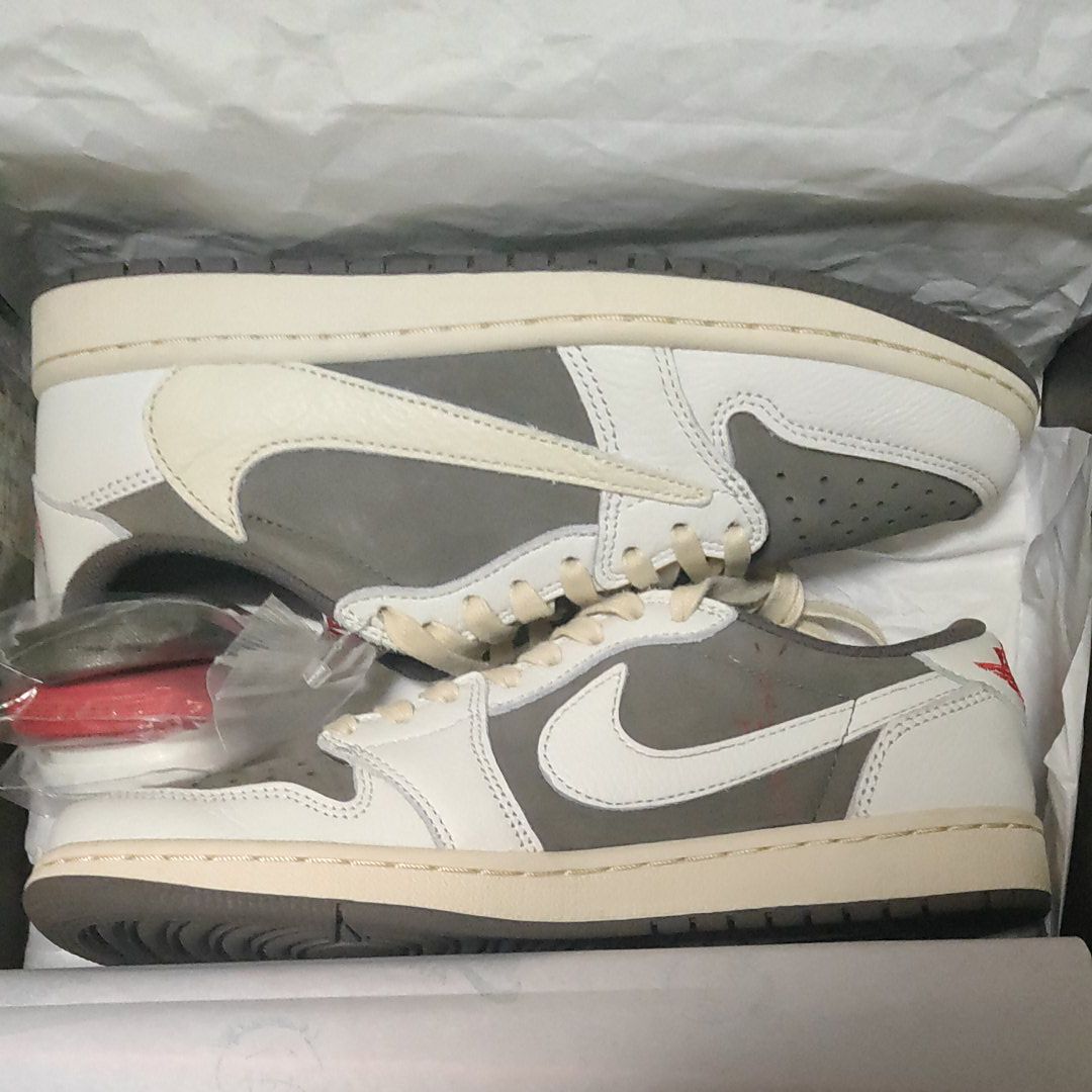 Travis Scott × Nike Air Jordan 1 Low OG SP "Reverse Mocha/Sail and Ridgerock"
