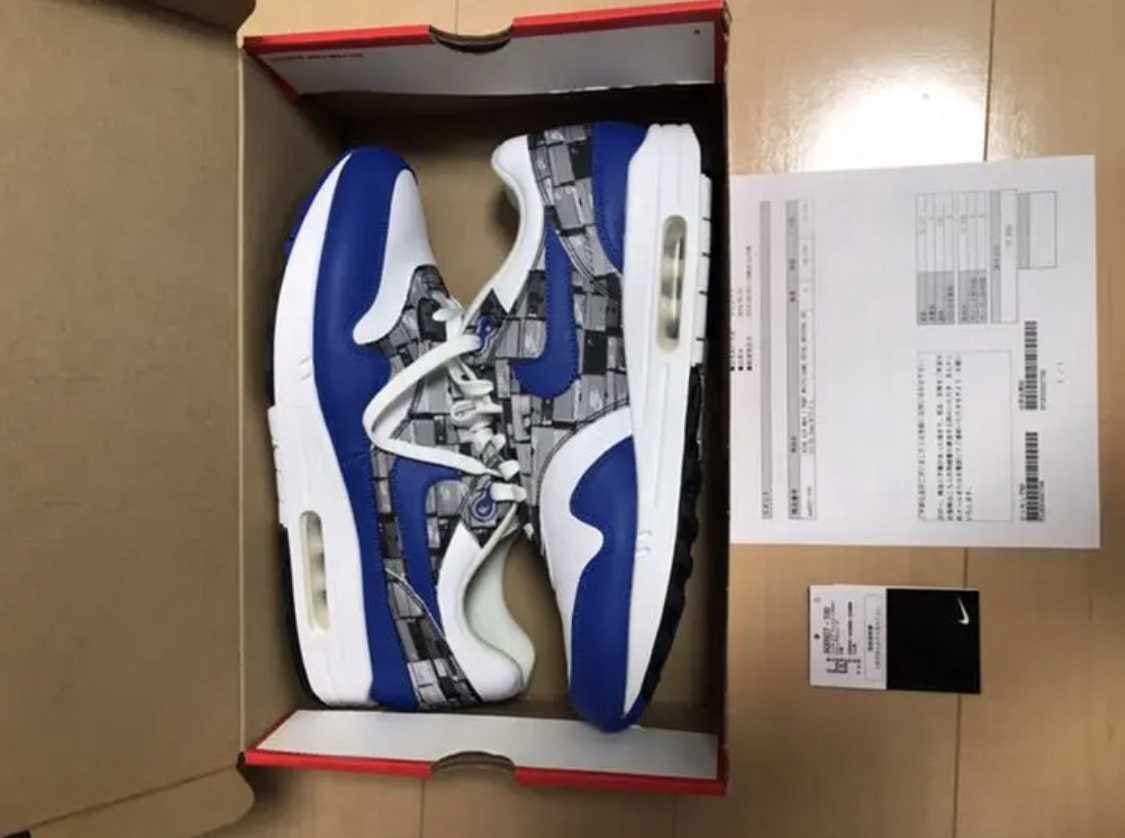 atmos × Nike Air Max 1 Blue "We Love Nike"