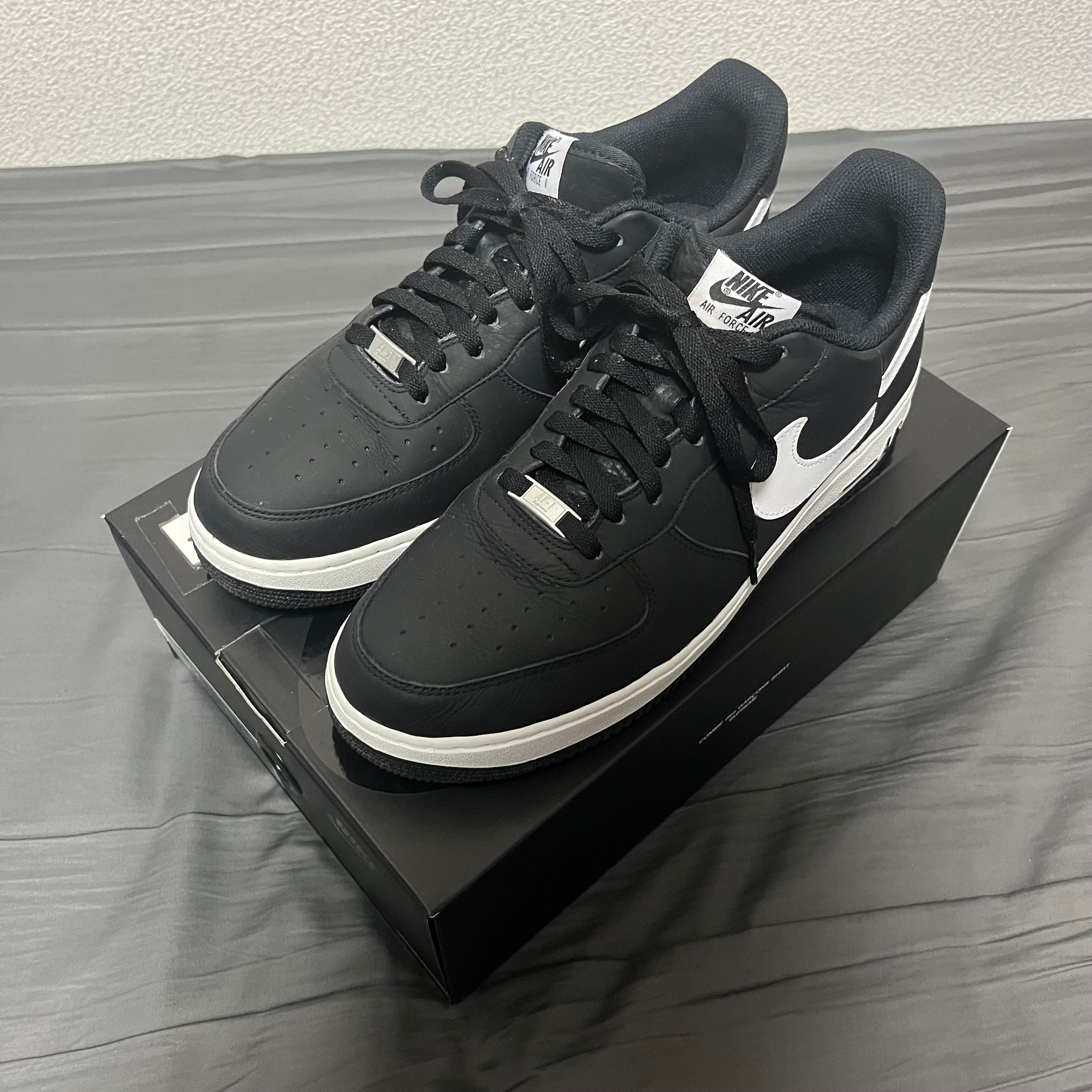 Supreme × COMME des GARCONS SHIRT × Nike Air Force 1 Low "Black/White" (2018)