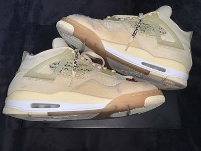 Off-White × Nike Women's Air Jordan 4 SP "Sail"