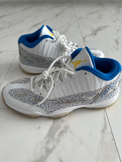 NIKE AIR JORDAN 11 RETRO LOW IE WHITE ARGON BLUE