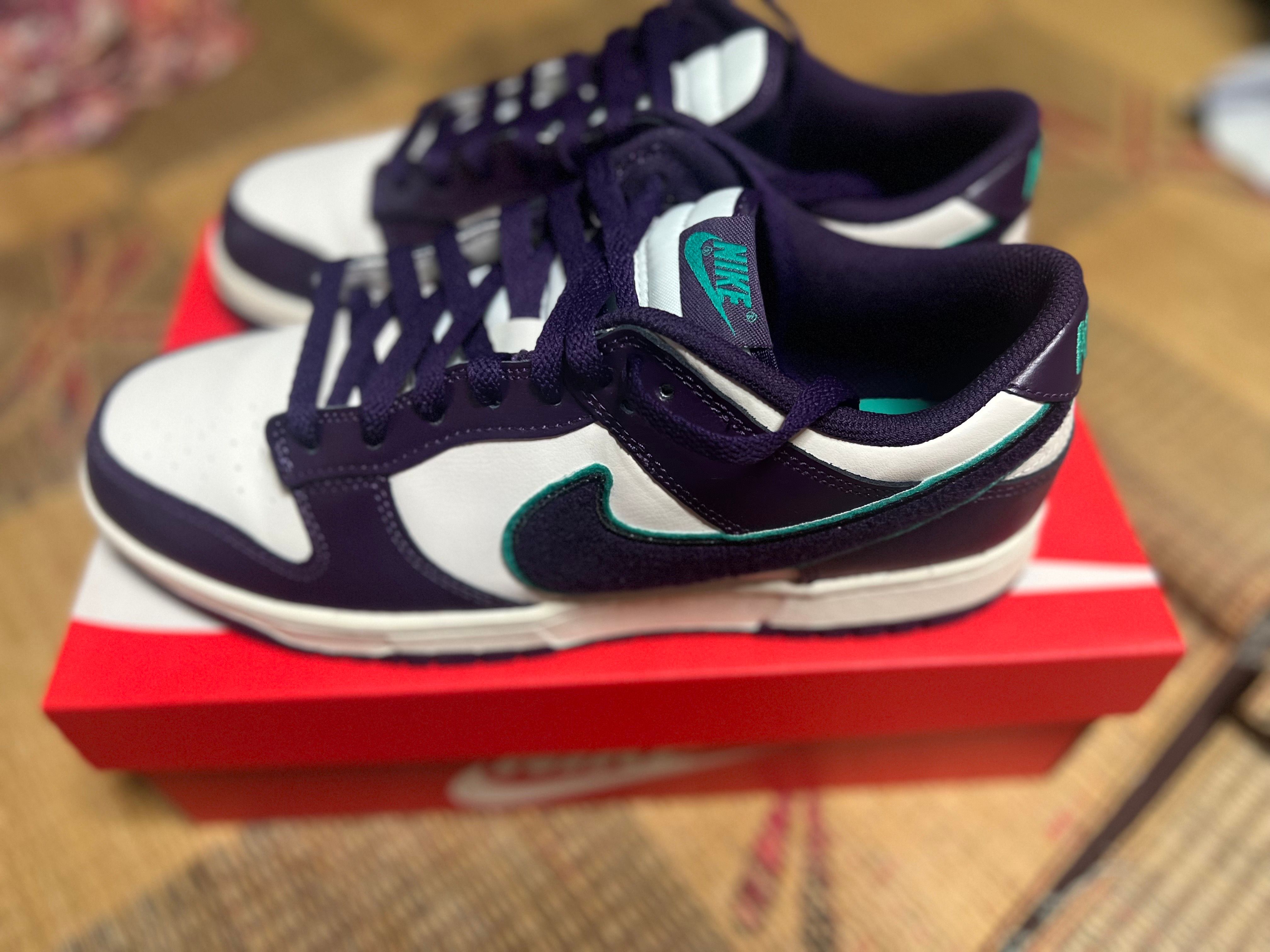 Nike Dunk Low Retro Chenille Swoosh "Grand Purple"