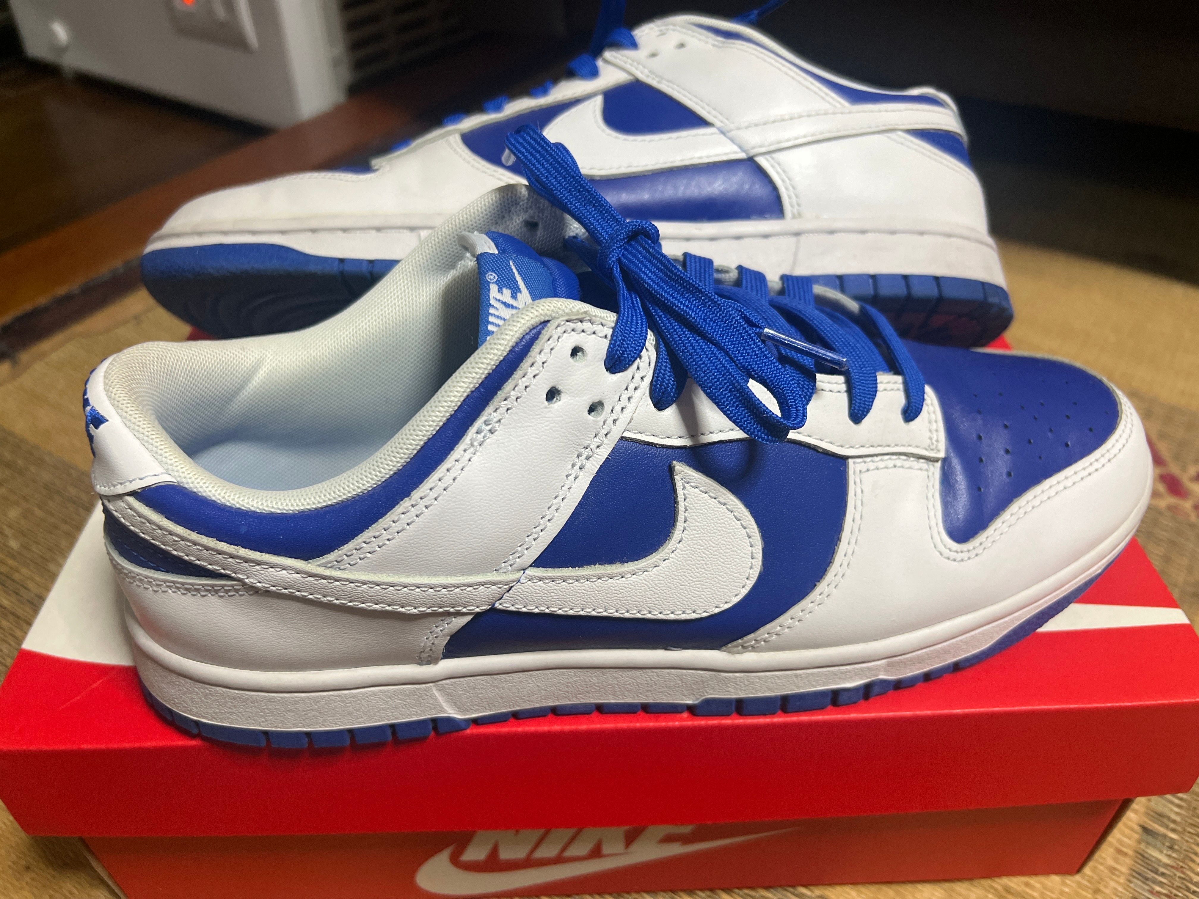 Nike Dunk Low Retro "Racer Blue and White"