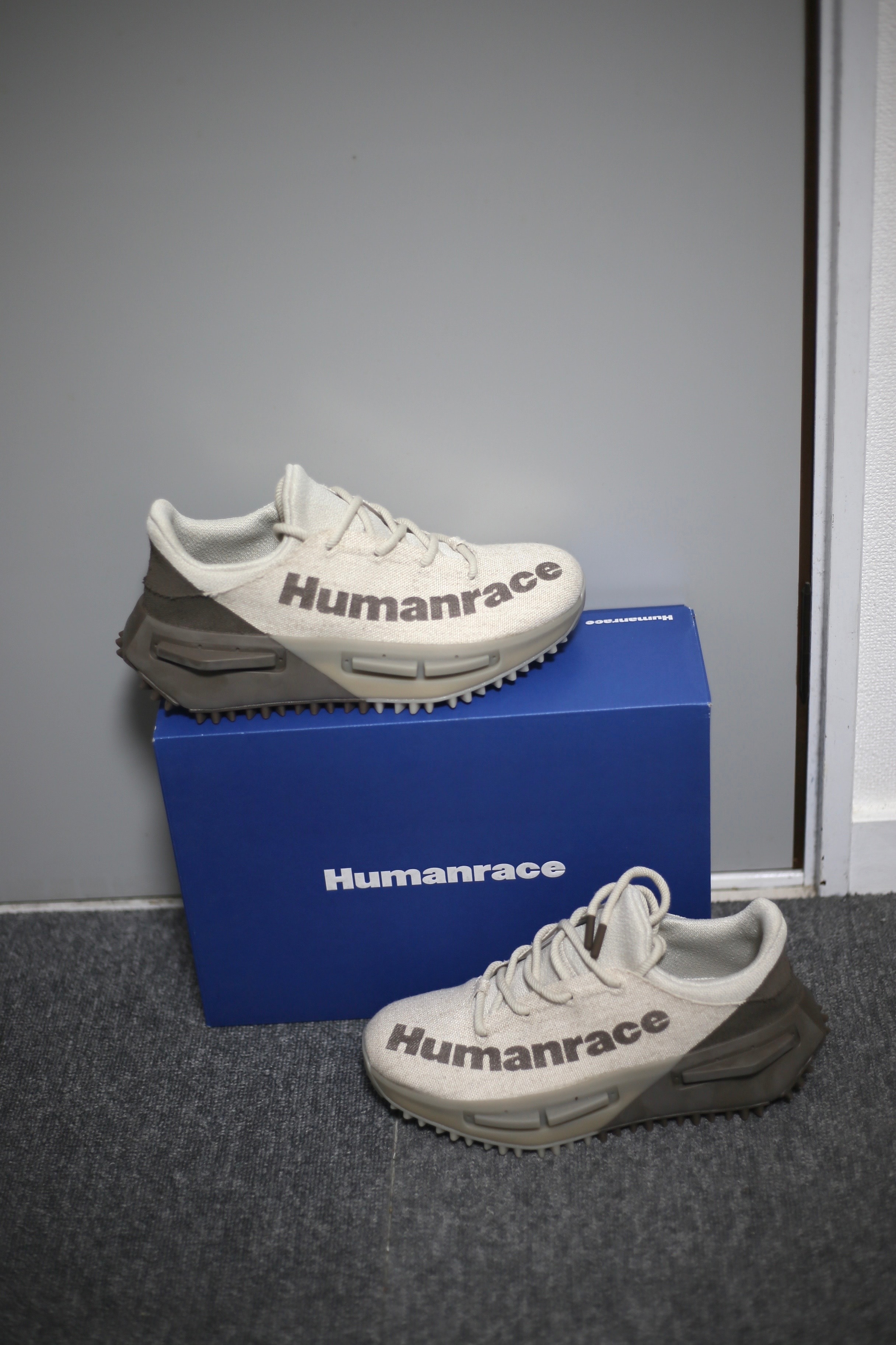 Pharrell Williams × adidas NMD S1 MAHBS "Alumina/Light Brown/Earth Straighter"