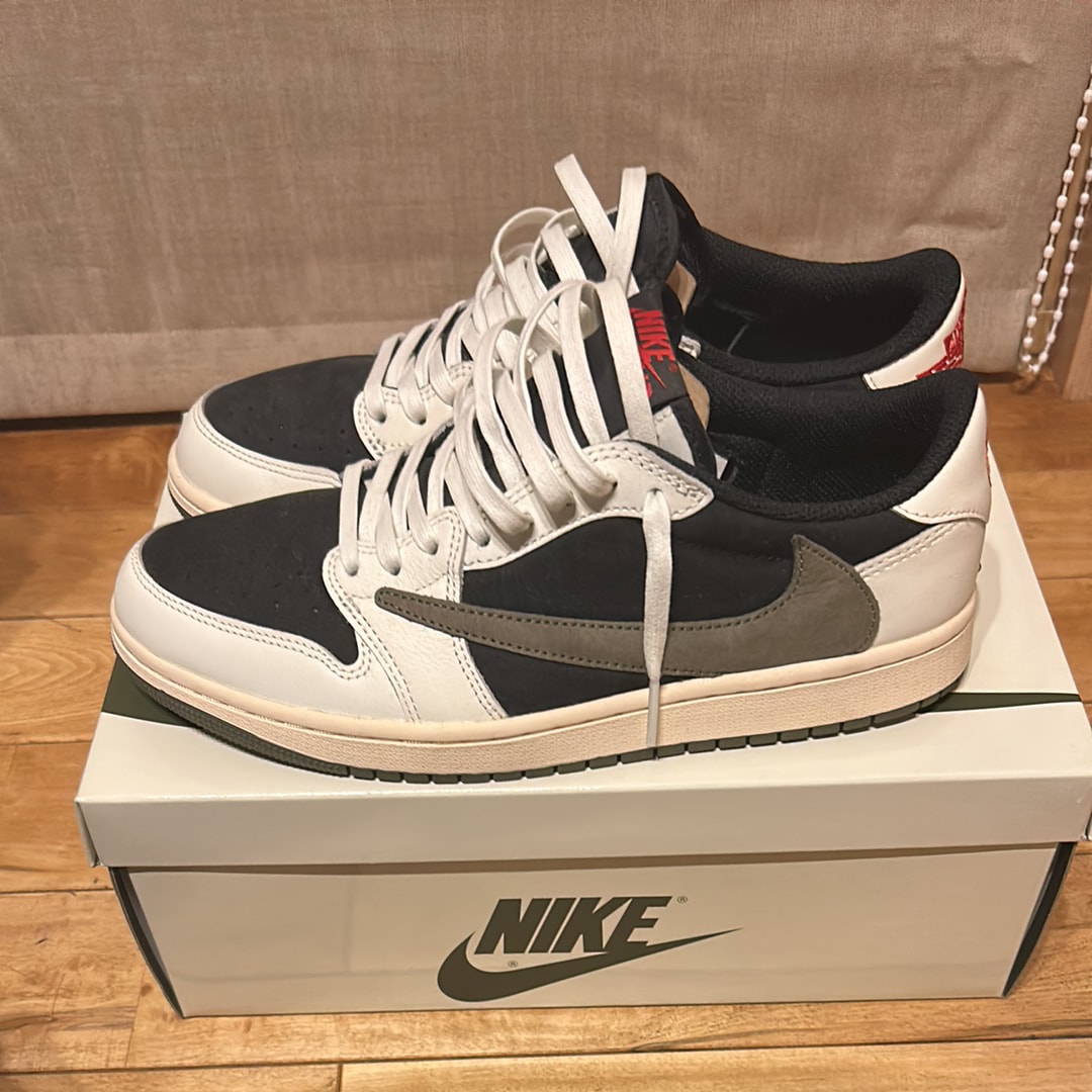 Travis Scott × Nike Women's Air Jordan 1 Low OG "Medium Olive"