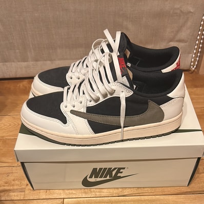 Travis Scott × Nike Women's Air Jordan 1 Low OG "Medium Olive"