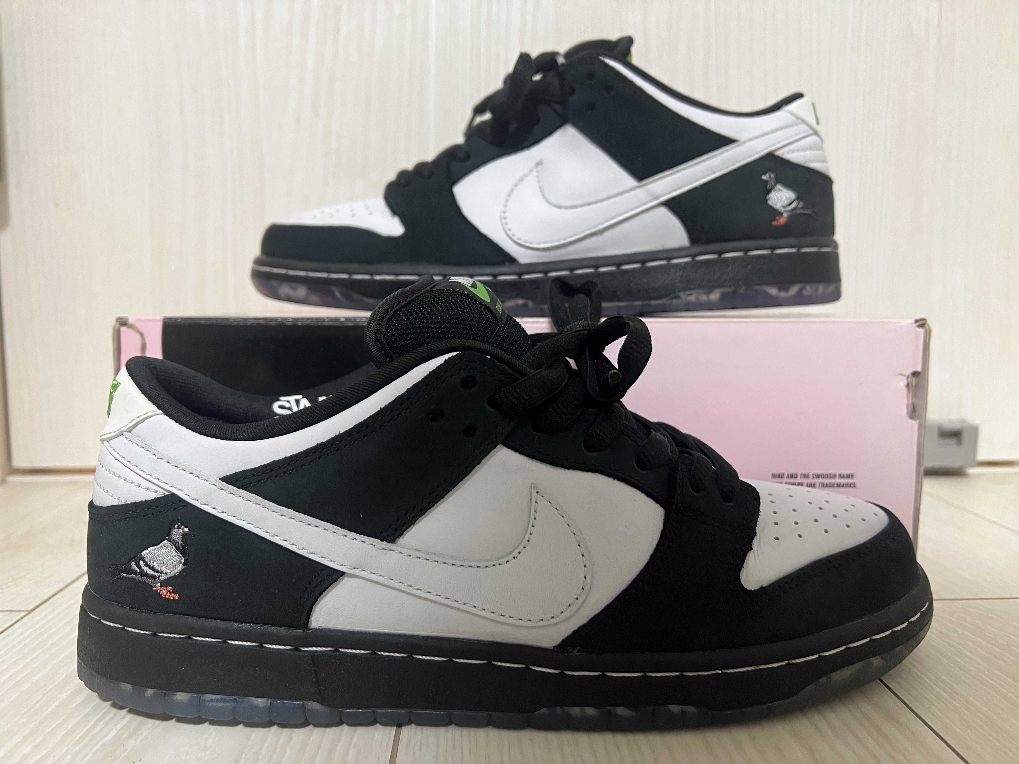 STAPLE × Nike SB Dunk Low "Pigeon Black/White"