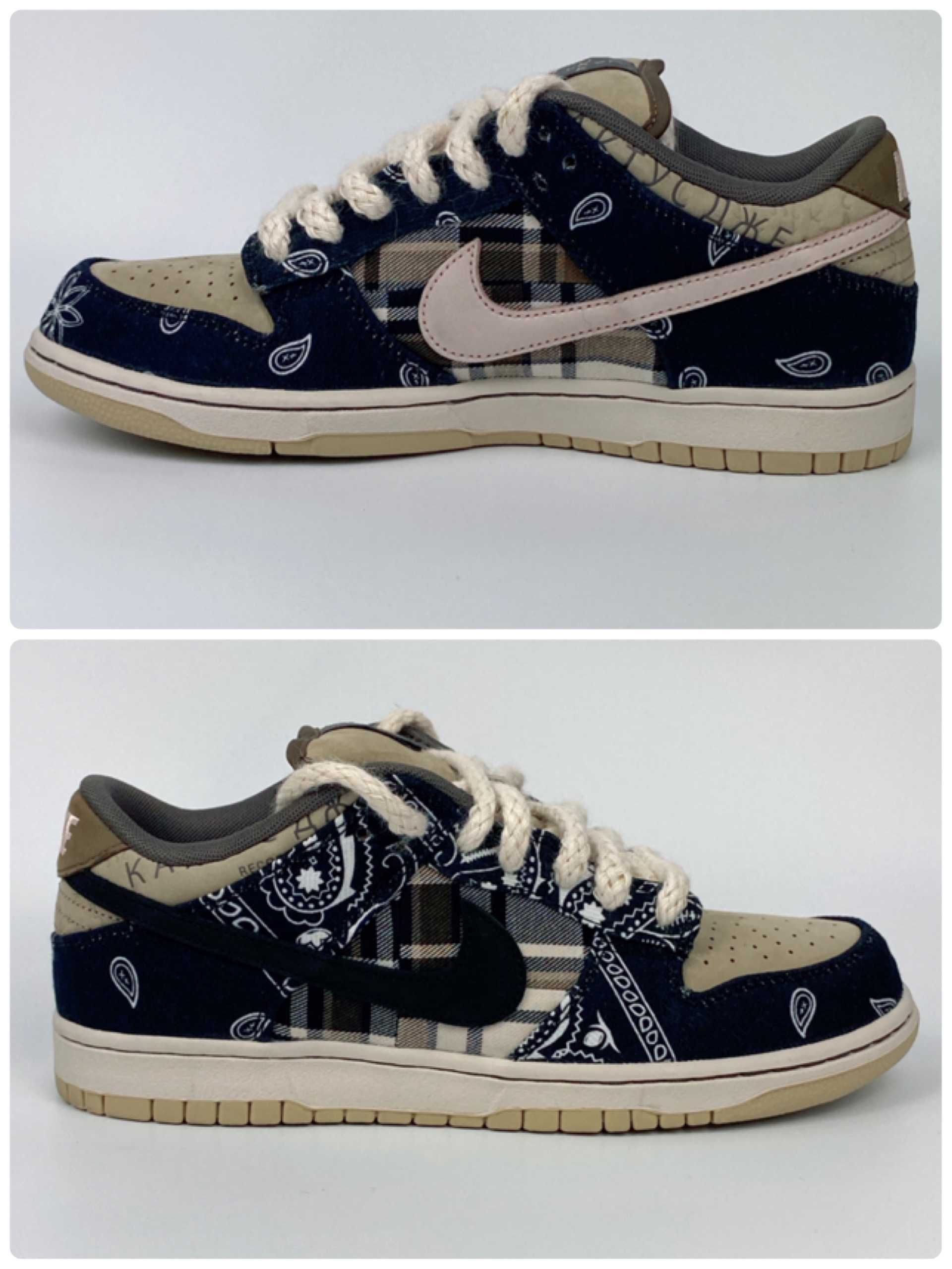 Travis Scott × Nike SB Dunk Low "Black/Parachute Beige"