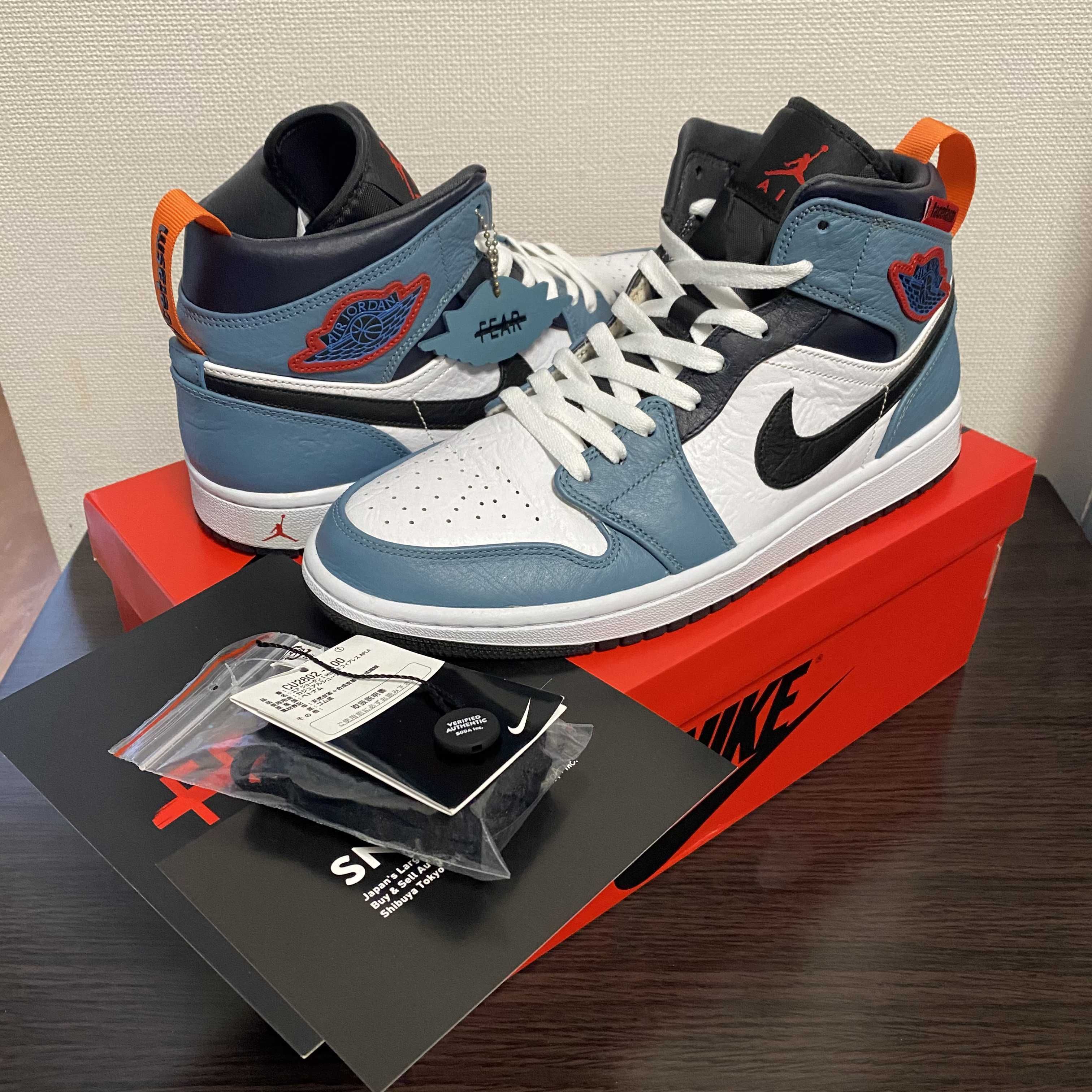 FACETASM × Nike Air Jordan 1 Mid "White/Navy"