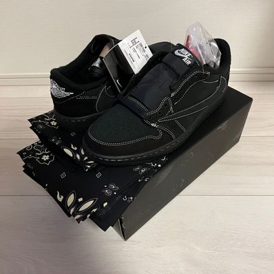 Travis Scott × Nike Air Jordan 1 Low OG SP "Black Phantom"