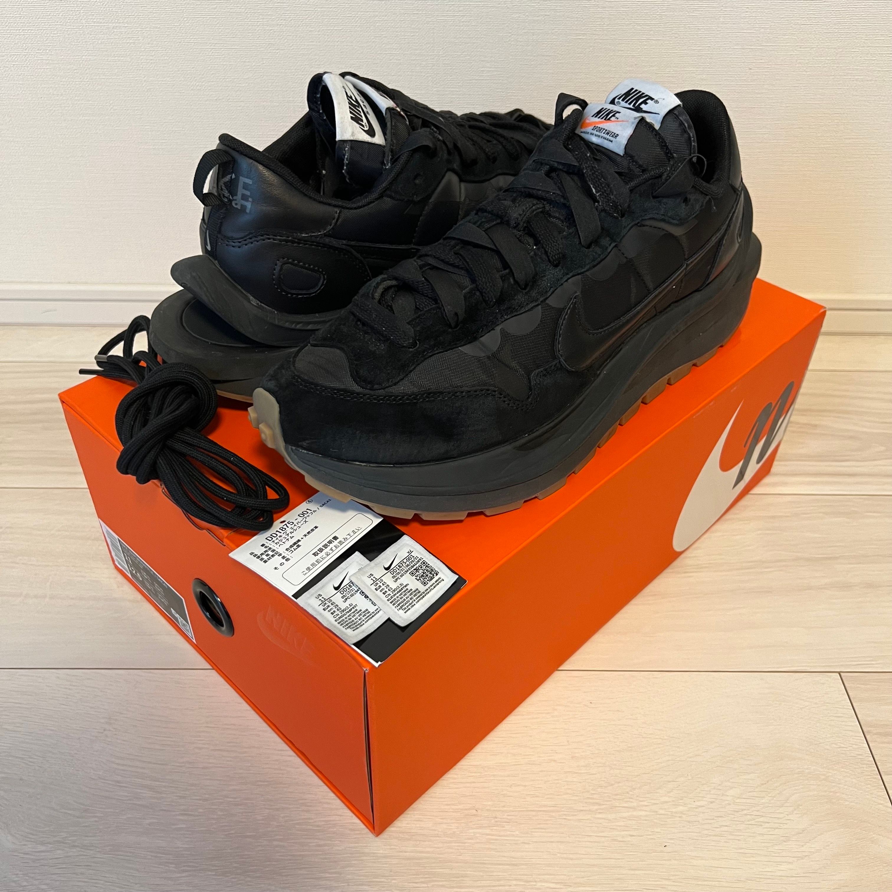 sacai × Nike VaporWaffle "Black Gum"