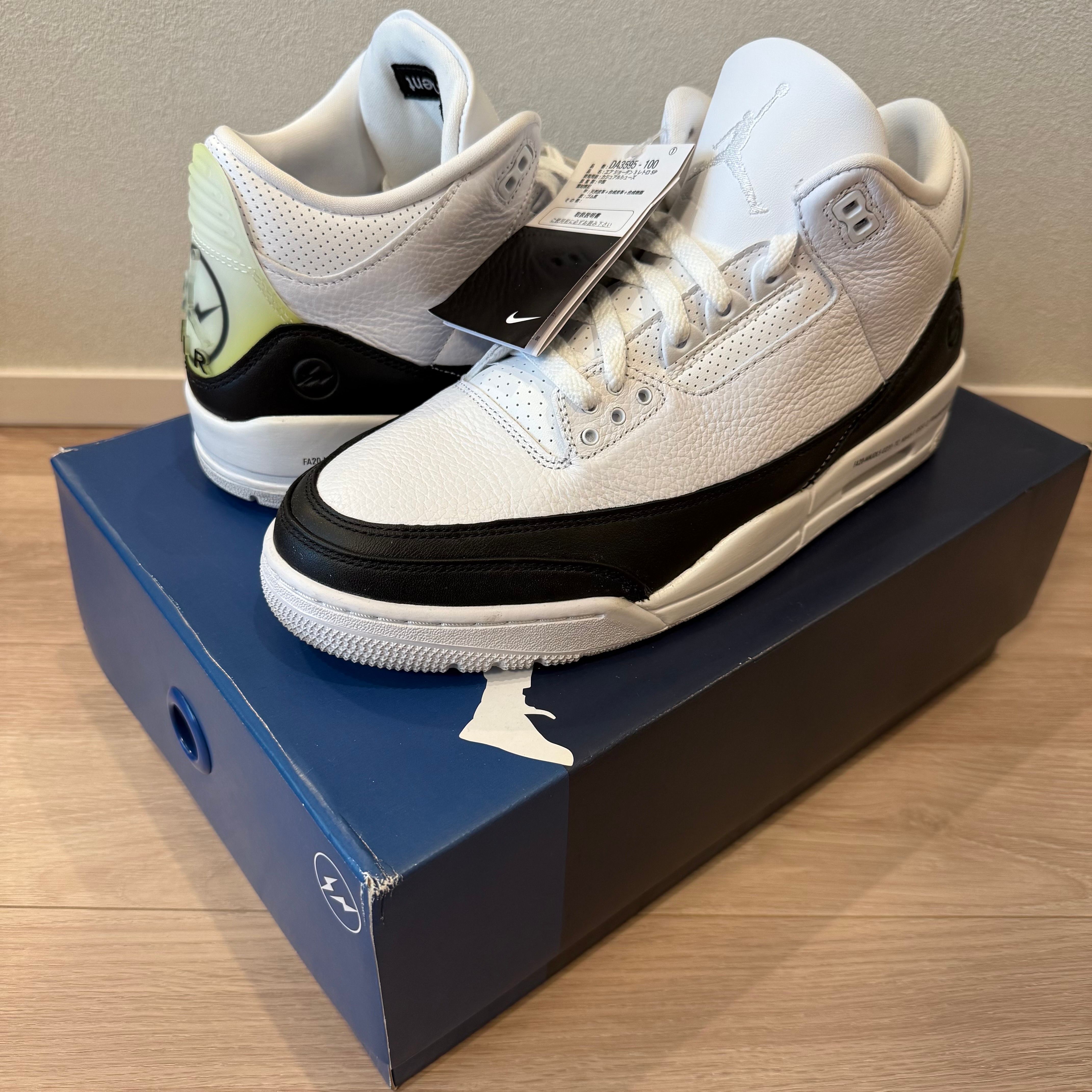 Fragment × Nike Air Jordan 3 "White/Black"