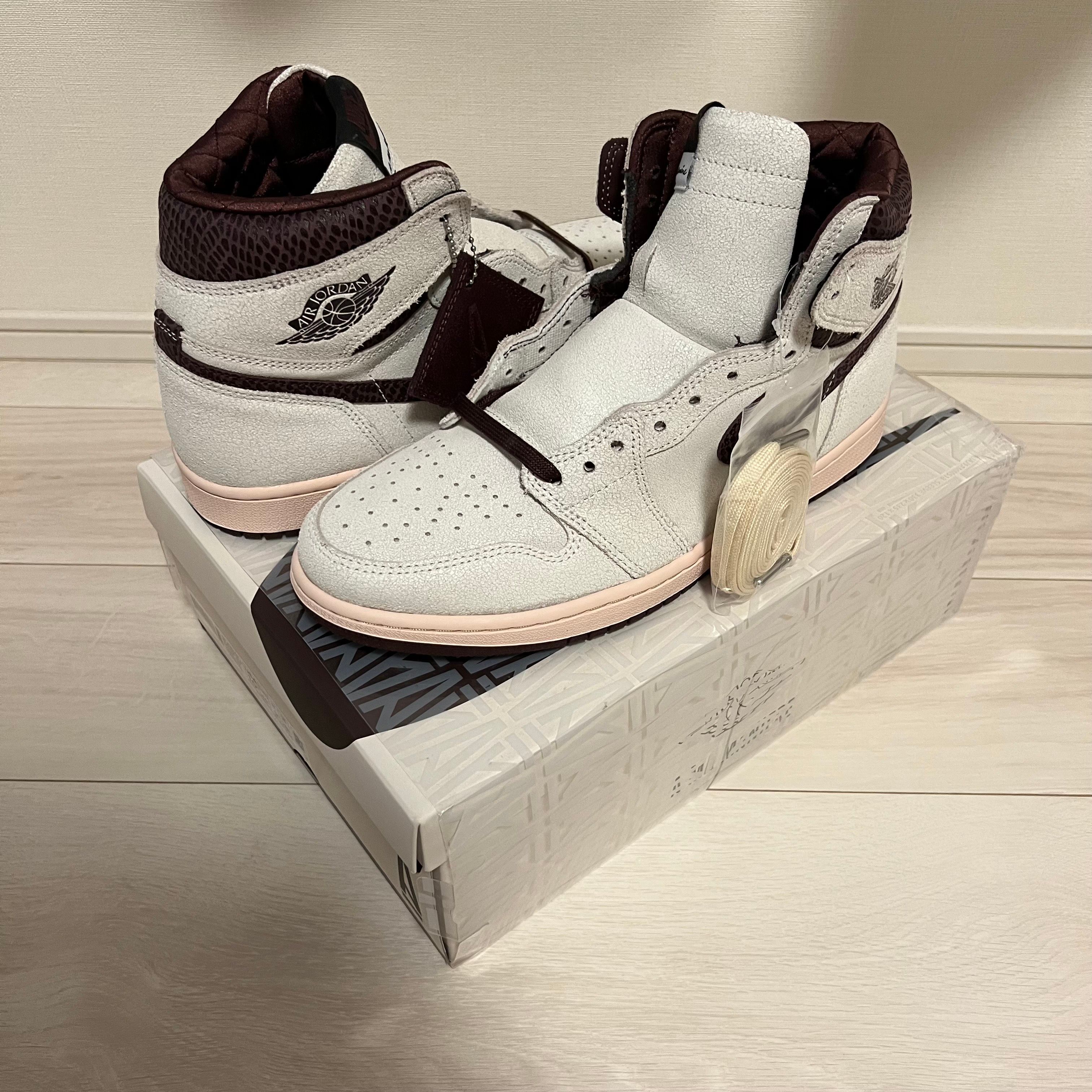 A Ma Maniere × Nike Air Jordan 1 Retro High OG "Sail and Burgundy"