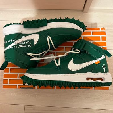Off-White × Nike Air Force 1 Mid SP LTHR "Pine Green"