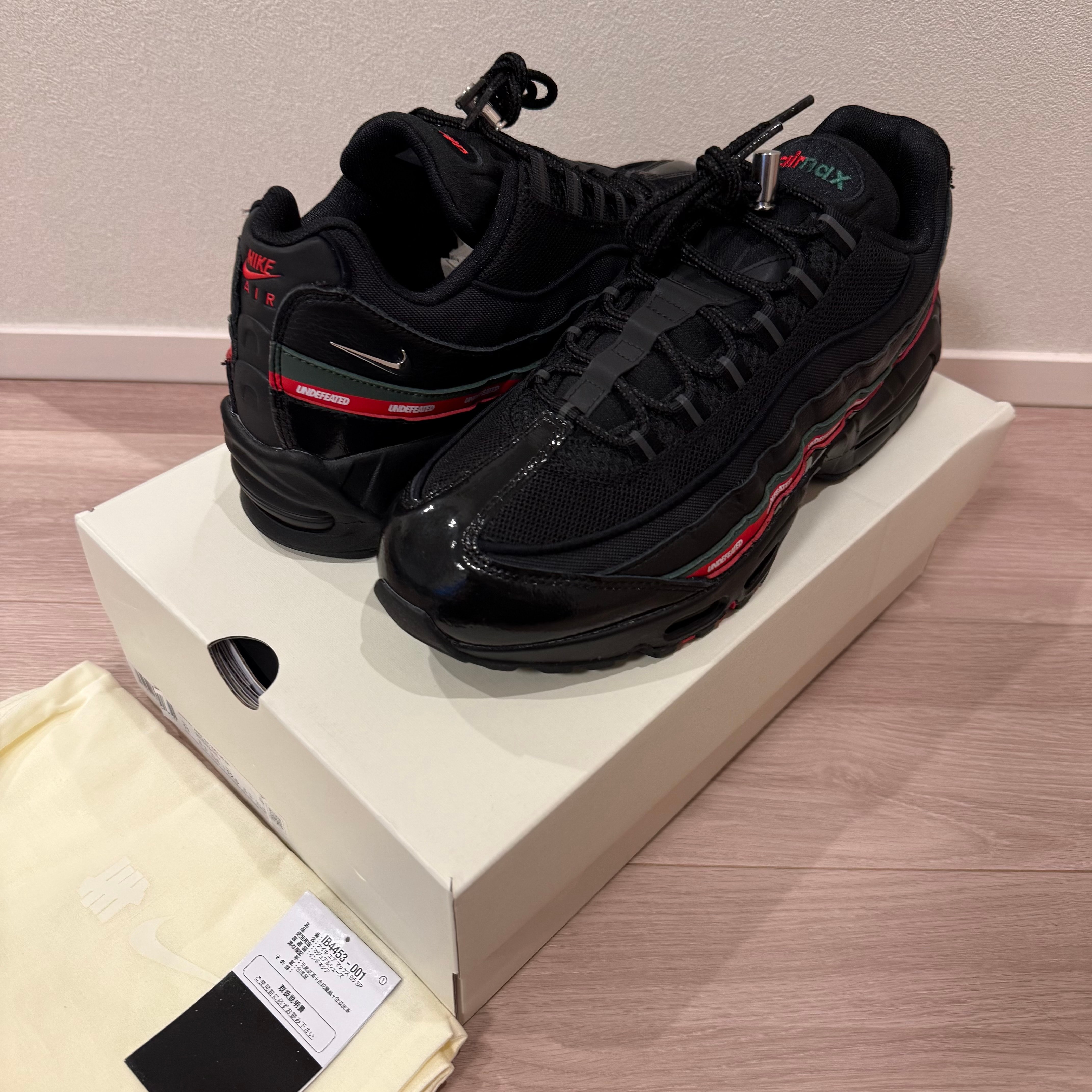UNDEFEATED × Nike Air Max 95 SP "Black"
