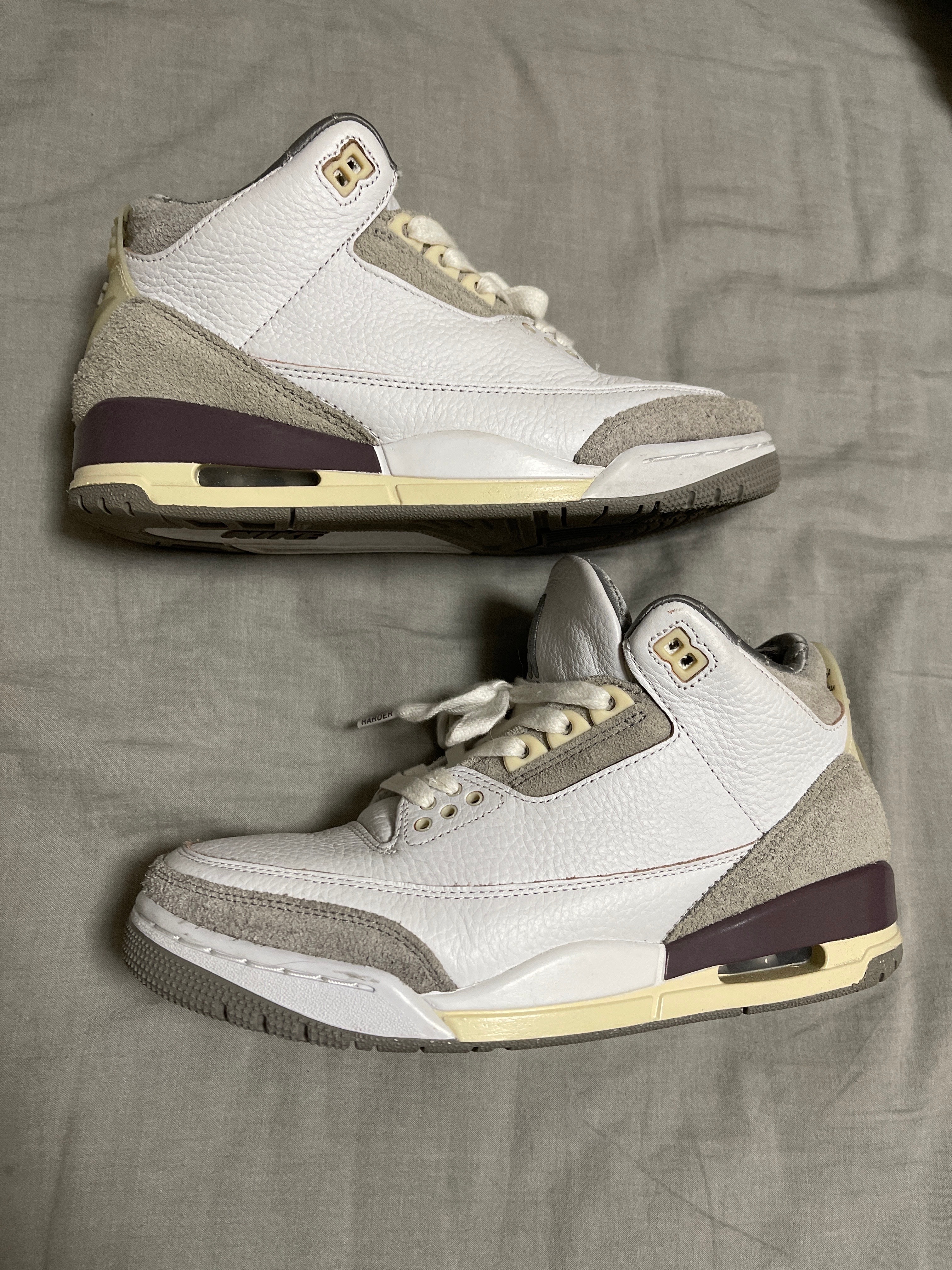 A Ma Maniere × Nike Women's Air Jordan 3 Retro SP "White/Medium Grey Violet Ore"