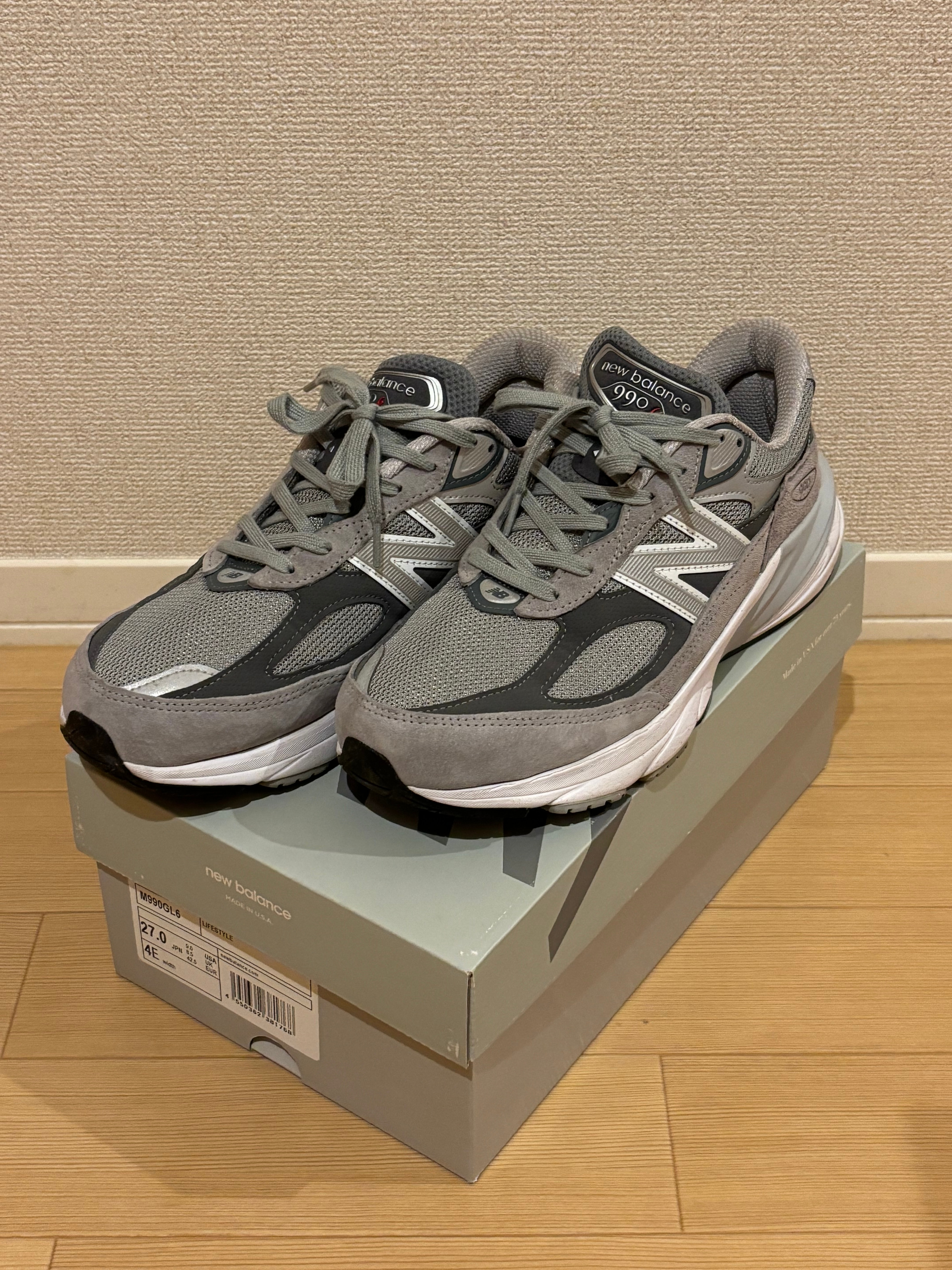 New Balance 990V6 "Gray" (Heel Logo NB)