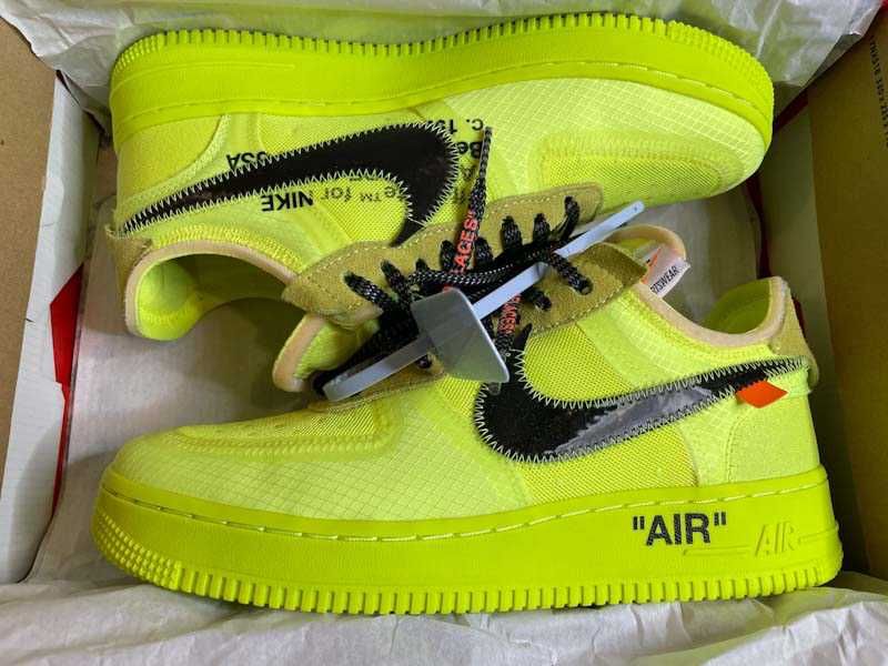 Off-White × Nike Air Force 1 Low "Volt"