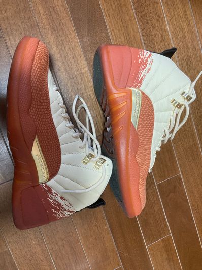 Eastside Golf × Nike Air Jordan 12 "Muslin/Black Burnt Sunrise"