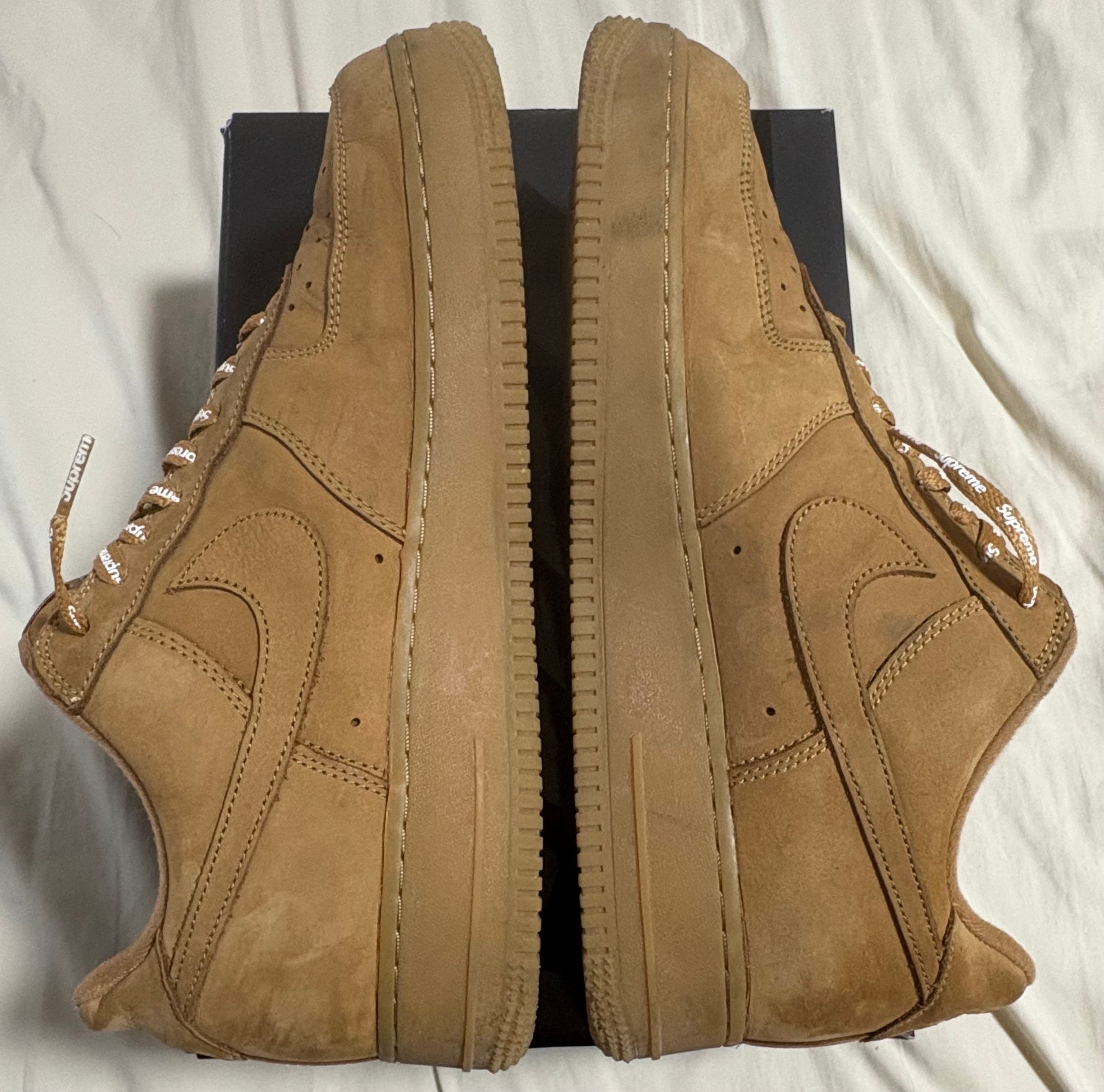 Supreme × Nike Air Force 1 Low "Flax/Wheat"