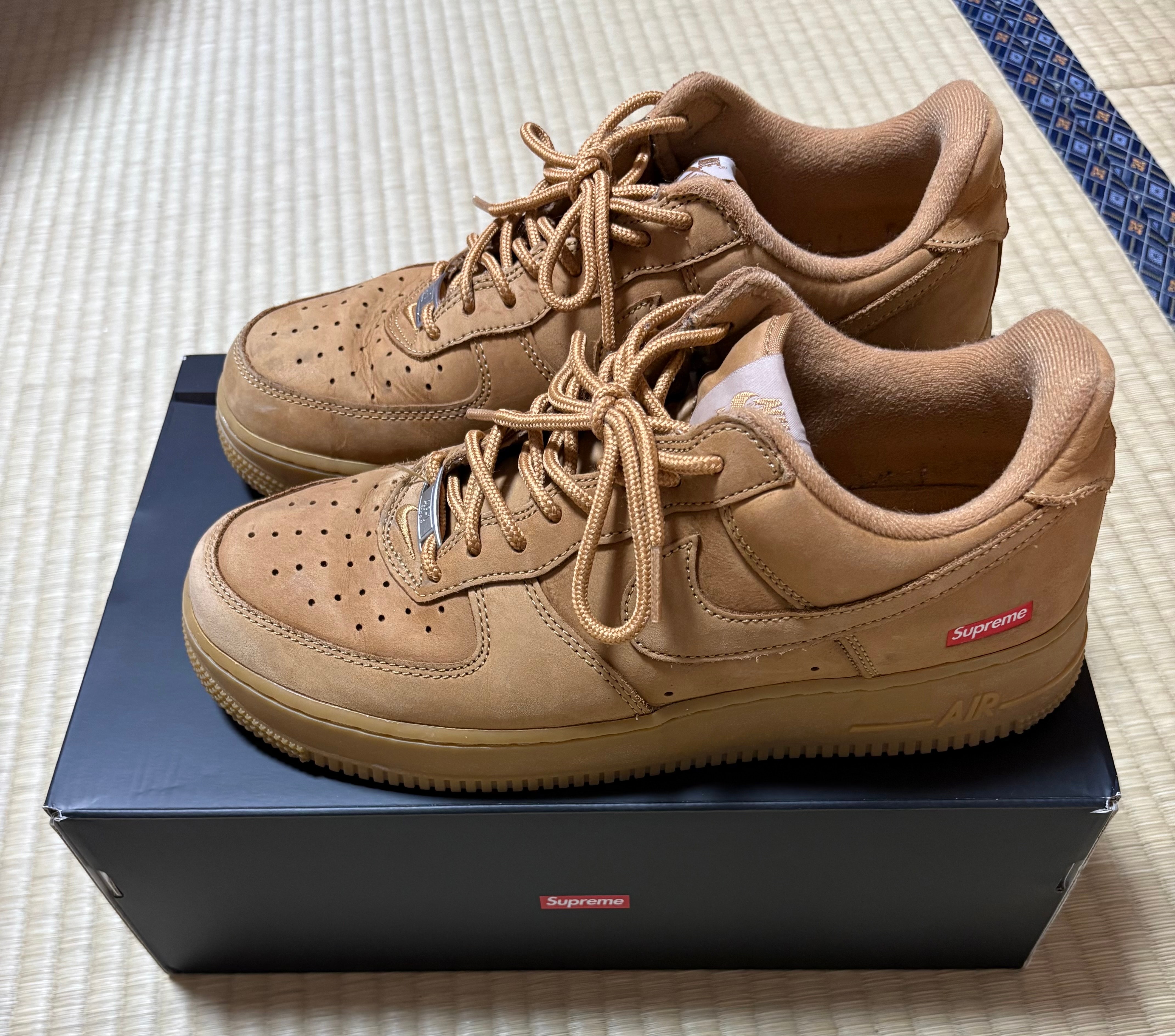 Supreme × Nike Air Force 1 Low "Flax/Wheat"