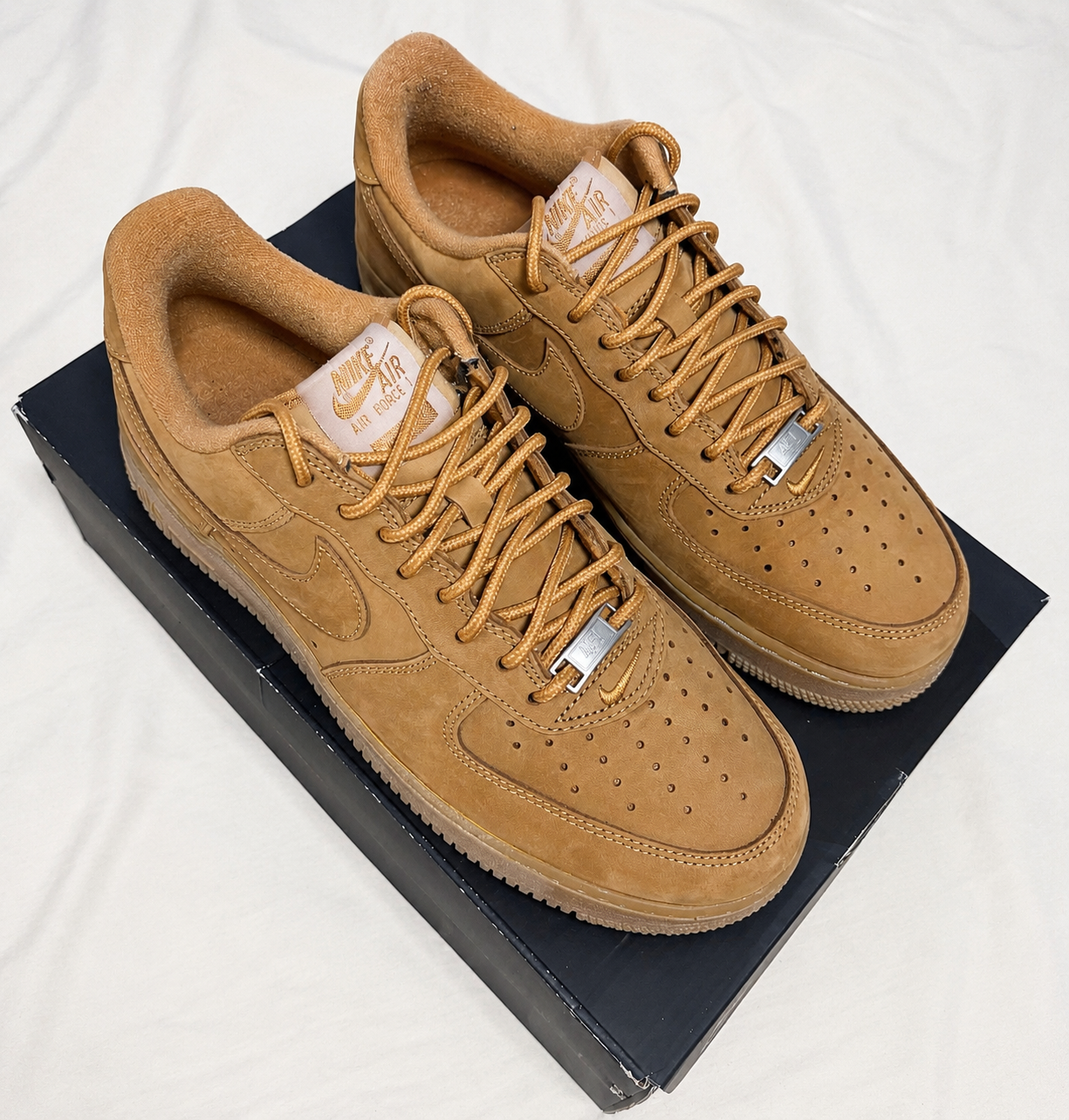 Supreme × Nike Air Force 1 Low "Flax/Wheat"