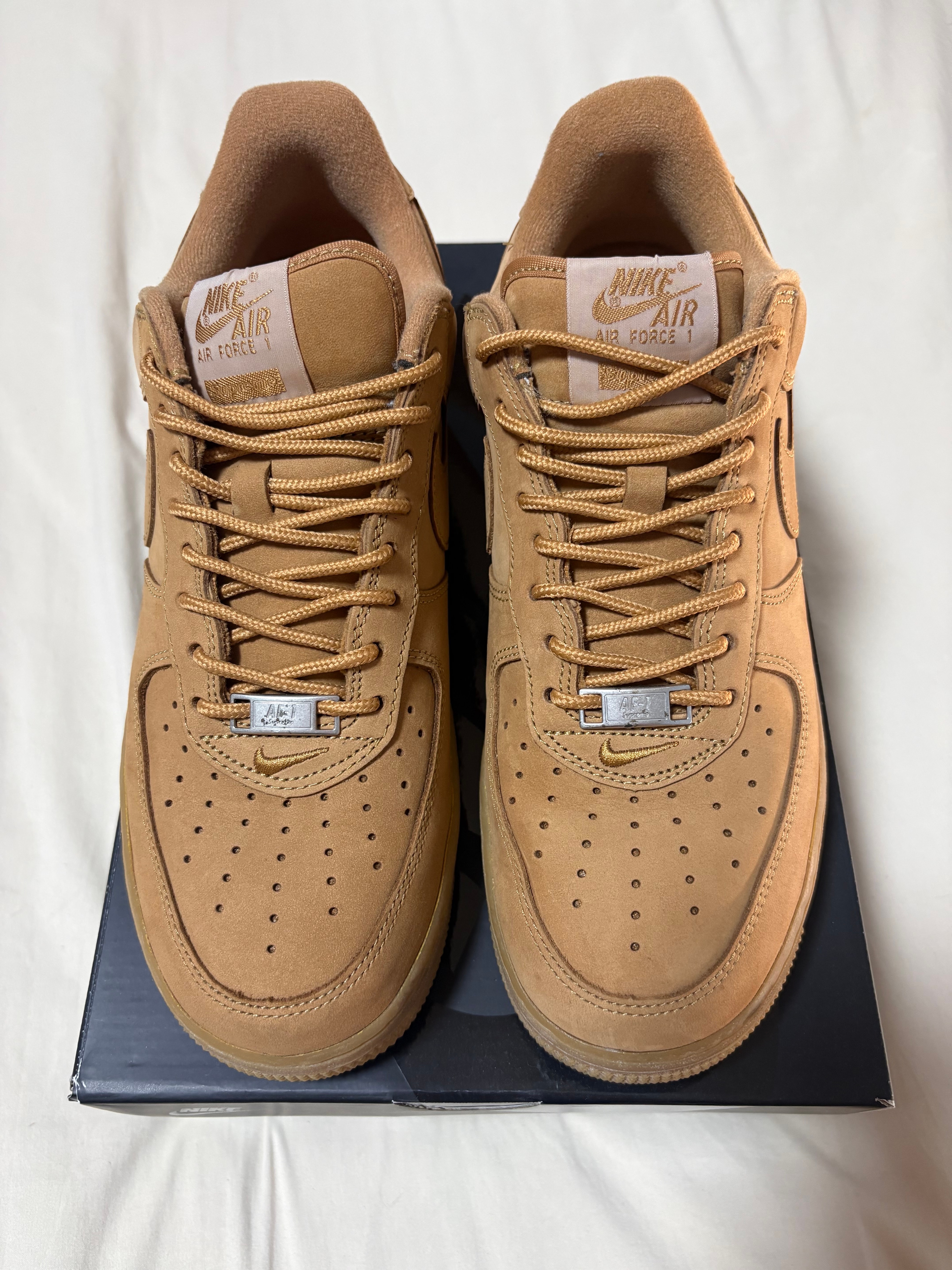 Supreme × Nike Air Force 1 Low "Flax/Wheat"