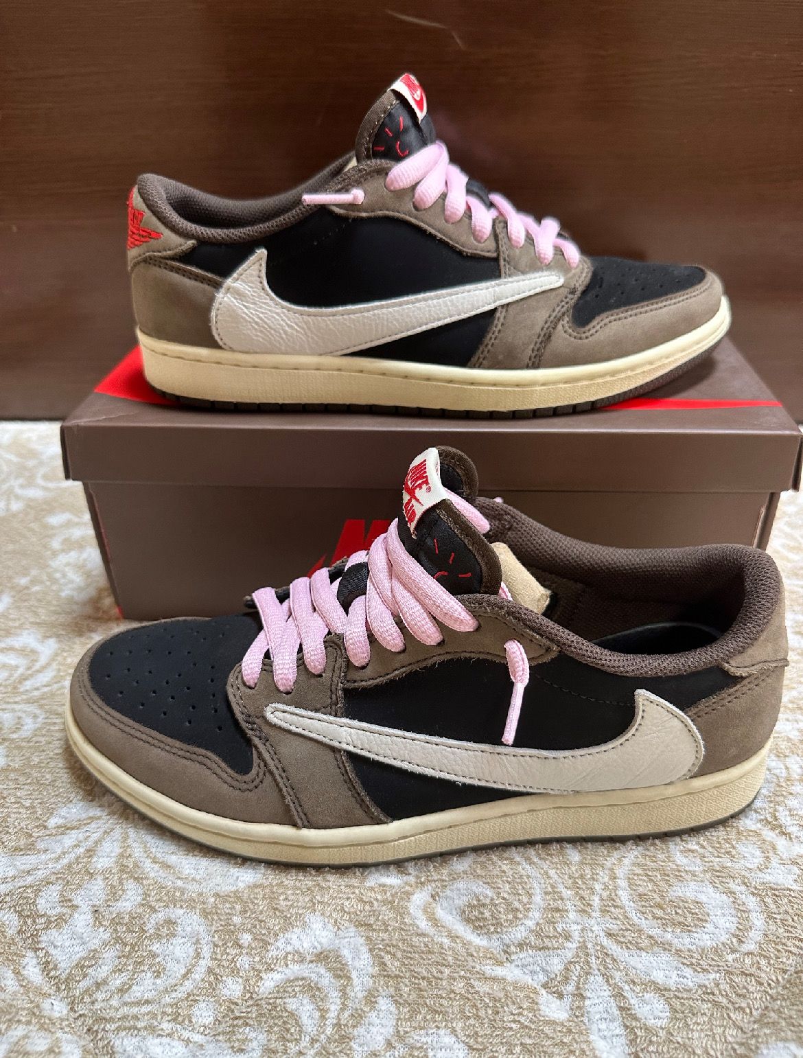 Travis Scott × Nike Air Jordan 1 Low OG SP-T  "Black/Dark Mocha"