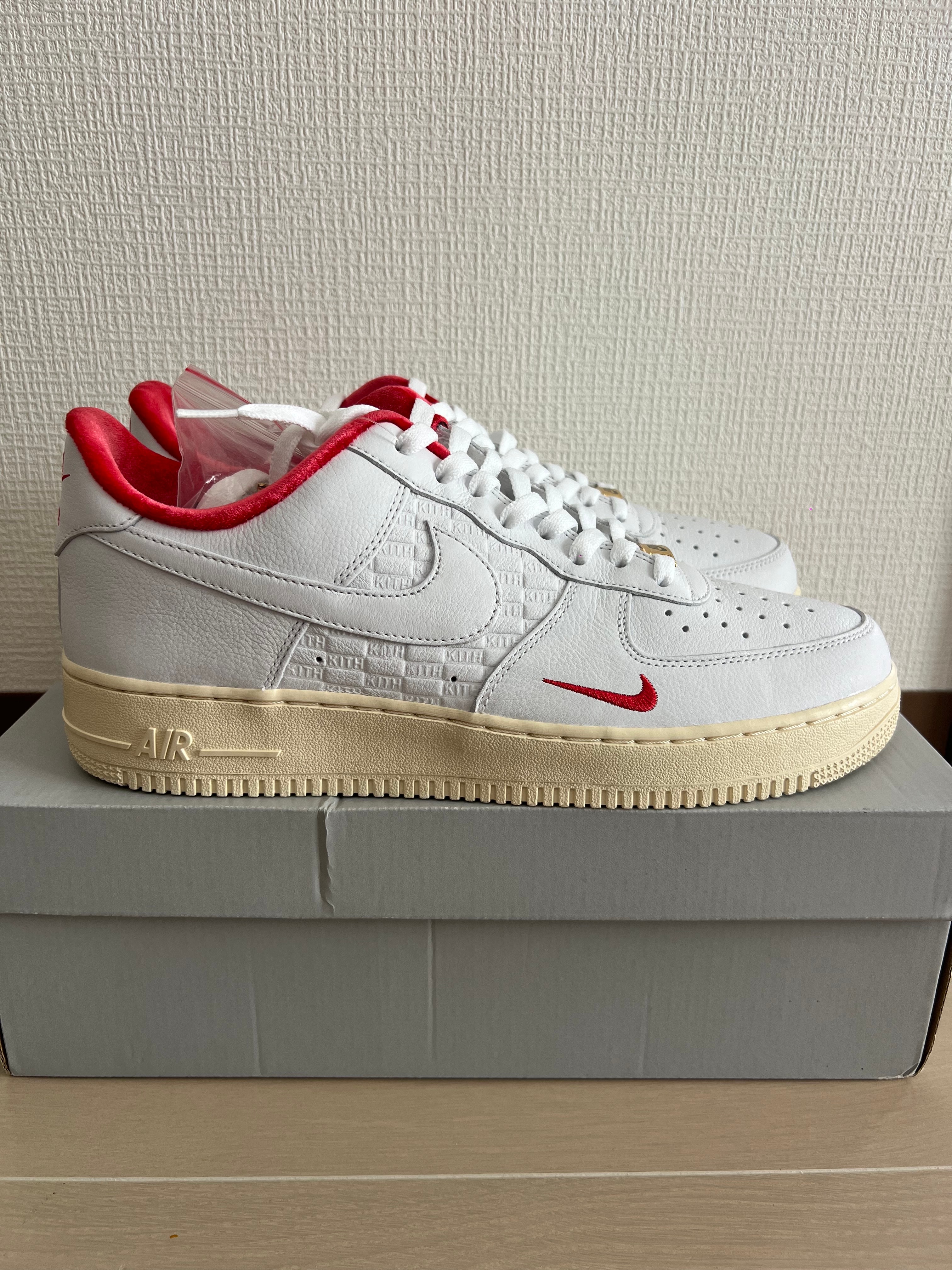 KITH × Nike Air Force 1 Low "White/Red"
