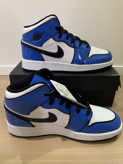 Nike GS Air Jordan 1 Mid SE "Signal Blue"