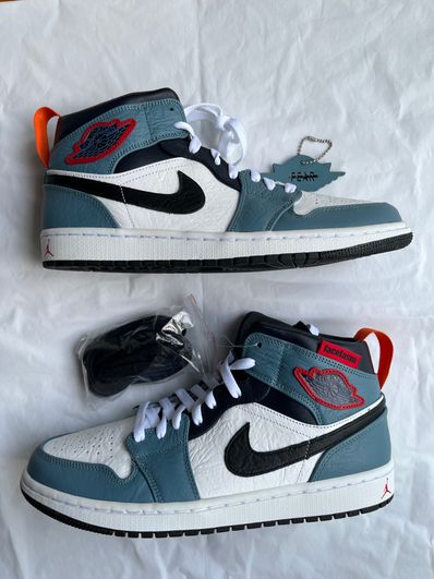 FACETASM × Nike Air Jordan 1 Mid "White/Navy"
