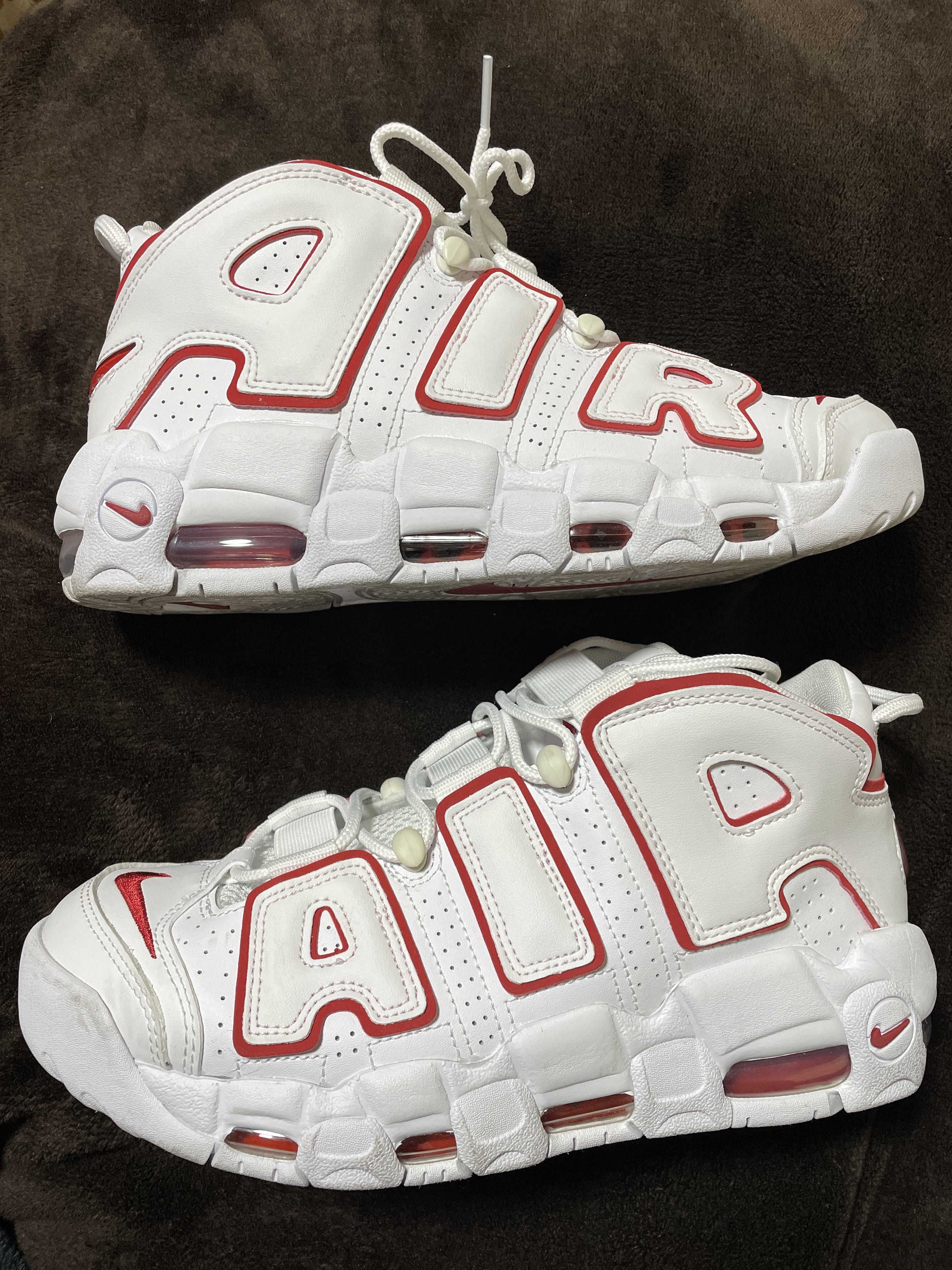 NIKE AIR MORE UPTEMPO "WHITE/VARSITY RED" (2021)