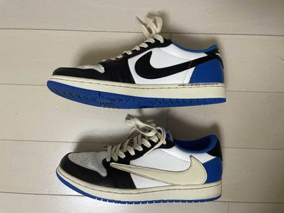 Travis Scott × fragment design × Nike Air Jordan 1 Low OG SP "Military Blue"