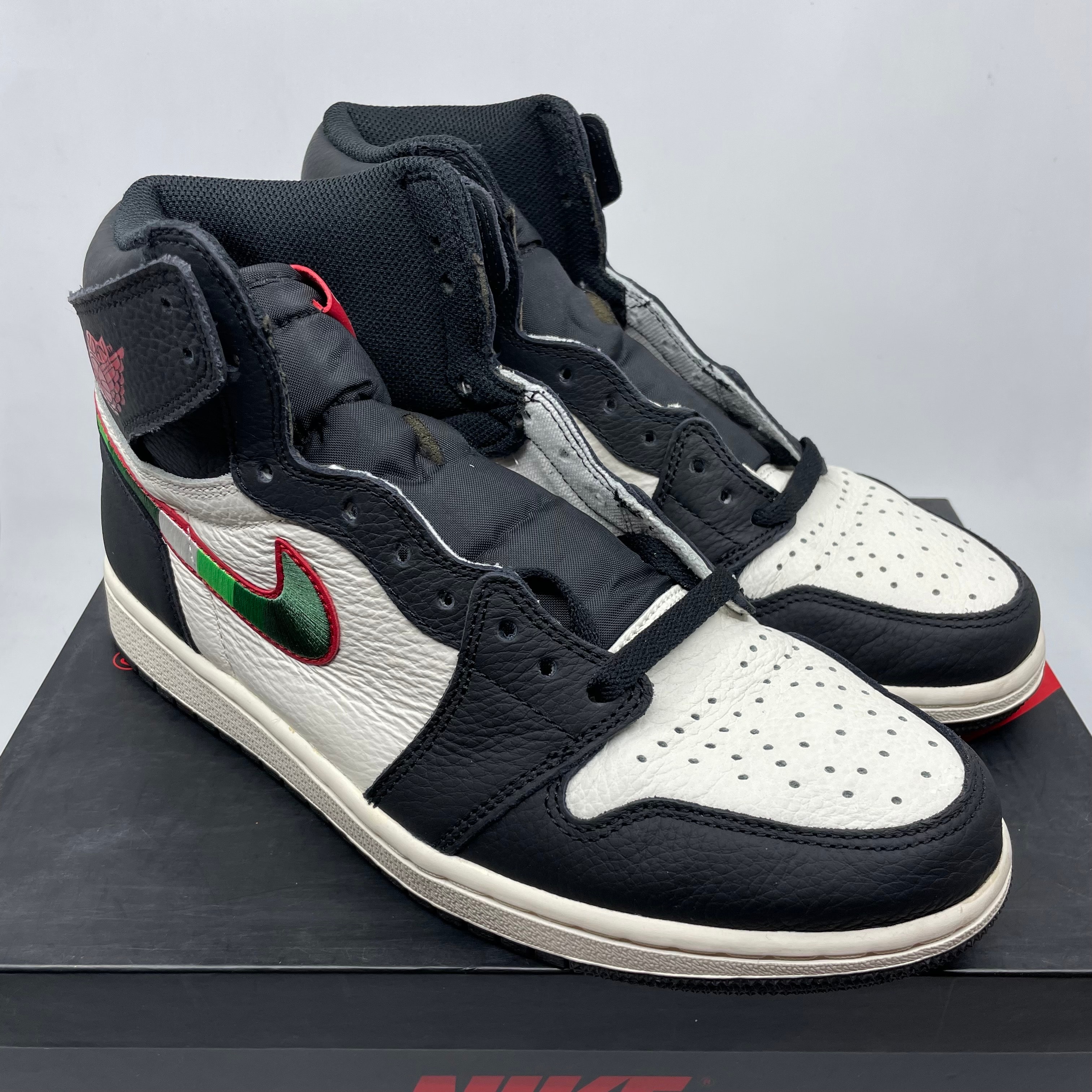 AIR JORDAN 9G 27.5 SNKRDUNK 認定品ブラック/レッド ナイキ エアジョーダン9 ホワイト/レッド【10/5発売