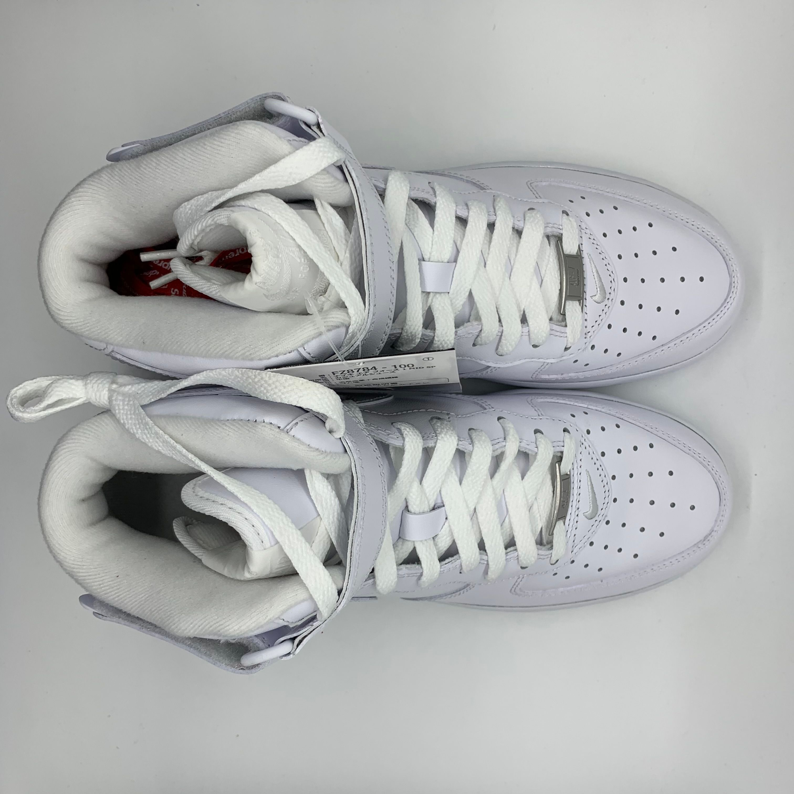 Supreme × Nike Air Force 1 Mid "White" FW24