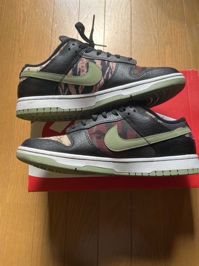 NIKE DUNK LOW SE "BLACK MULTI CAMO"