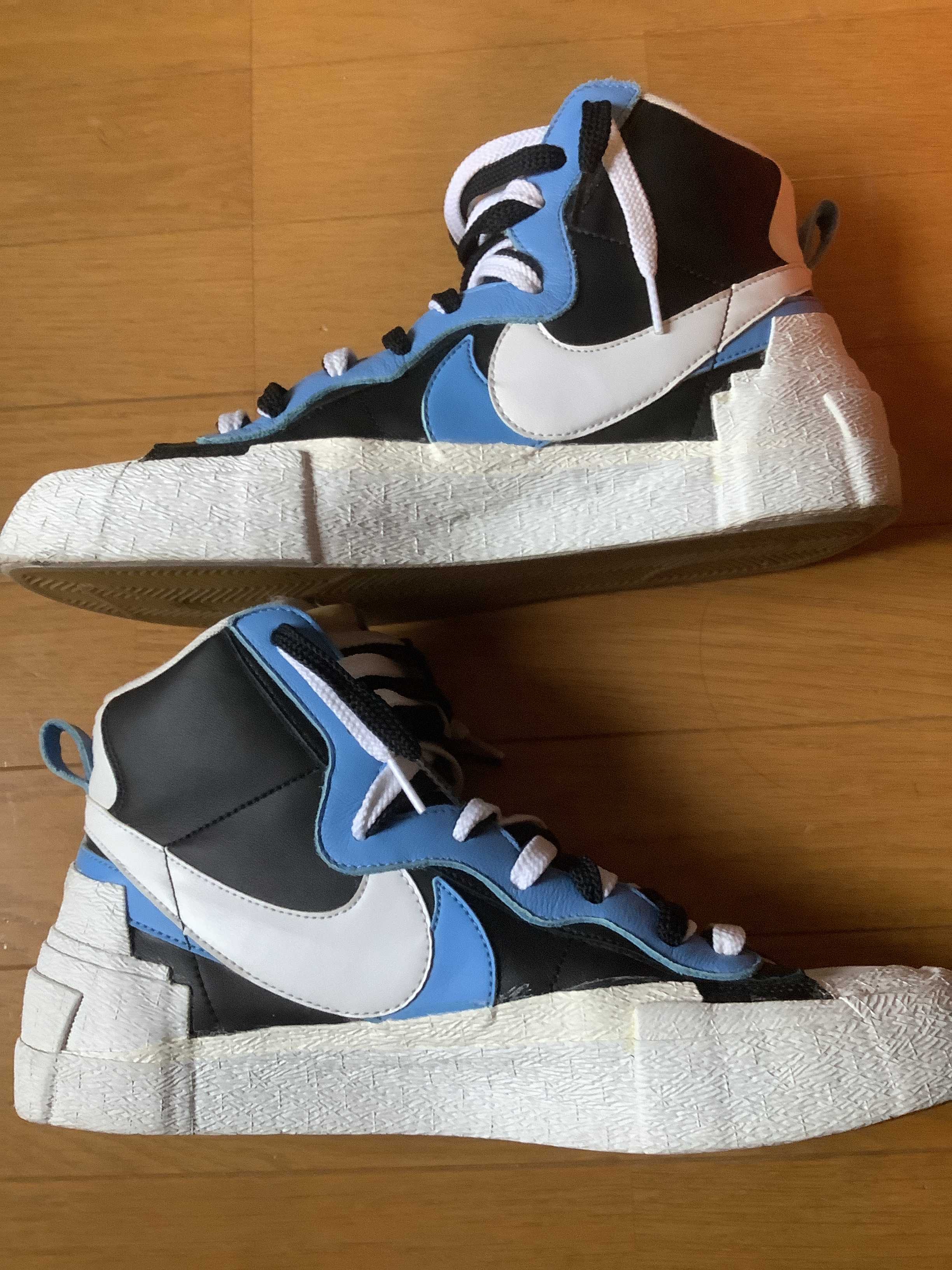 sacai × NIKE BLAZER MID "BLACK / BLUE"