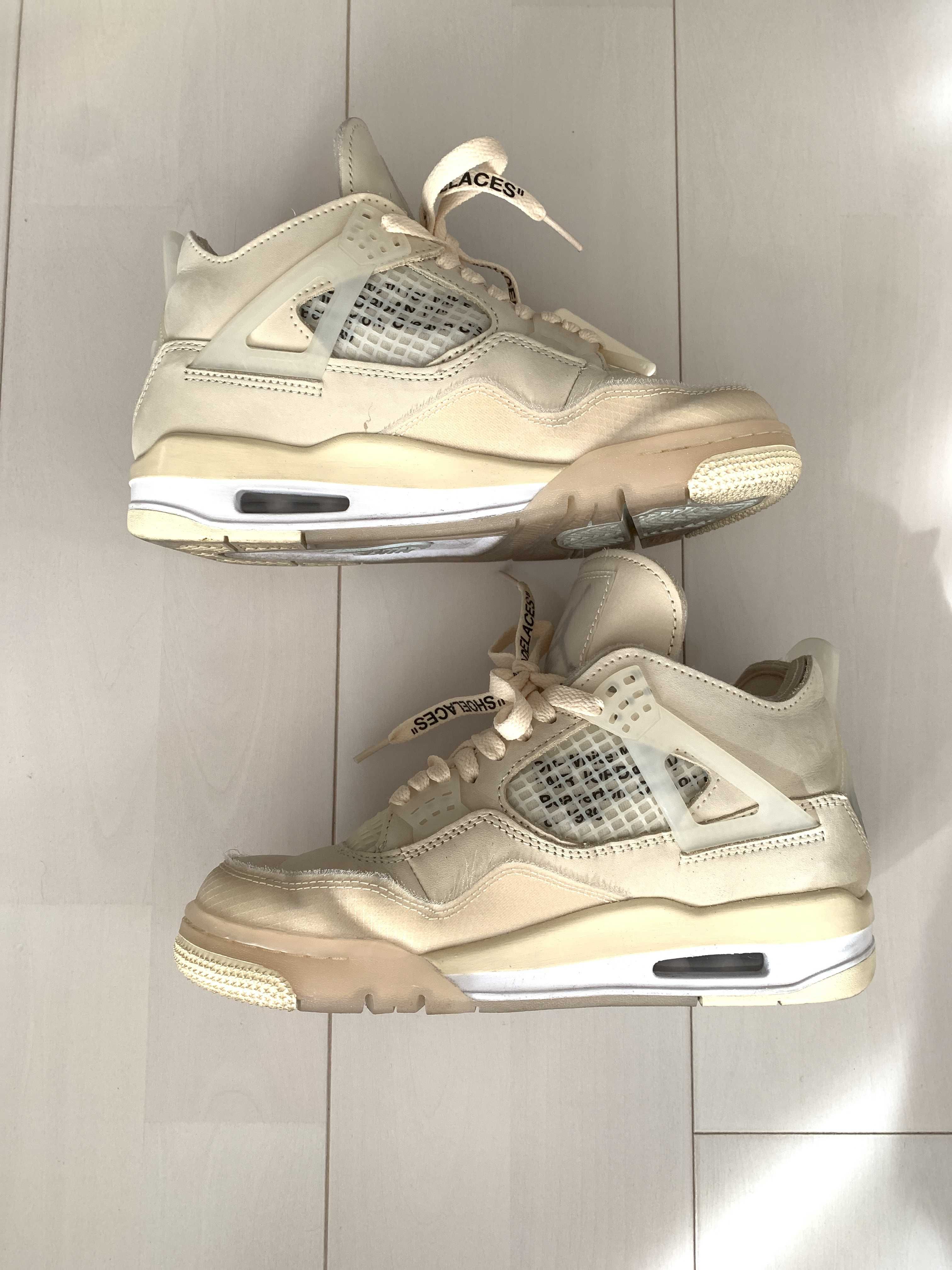 Off-White × Nike Women's Air Jordan 4 SP "Sail"