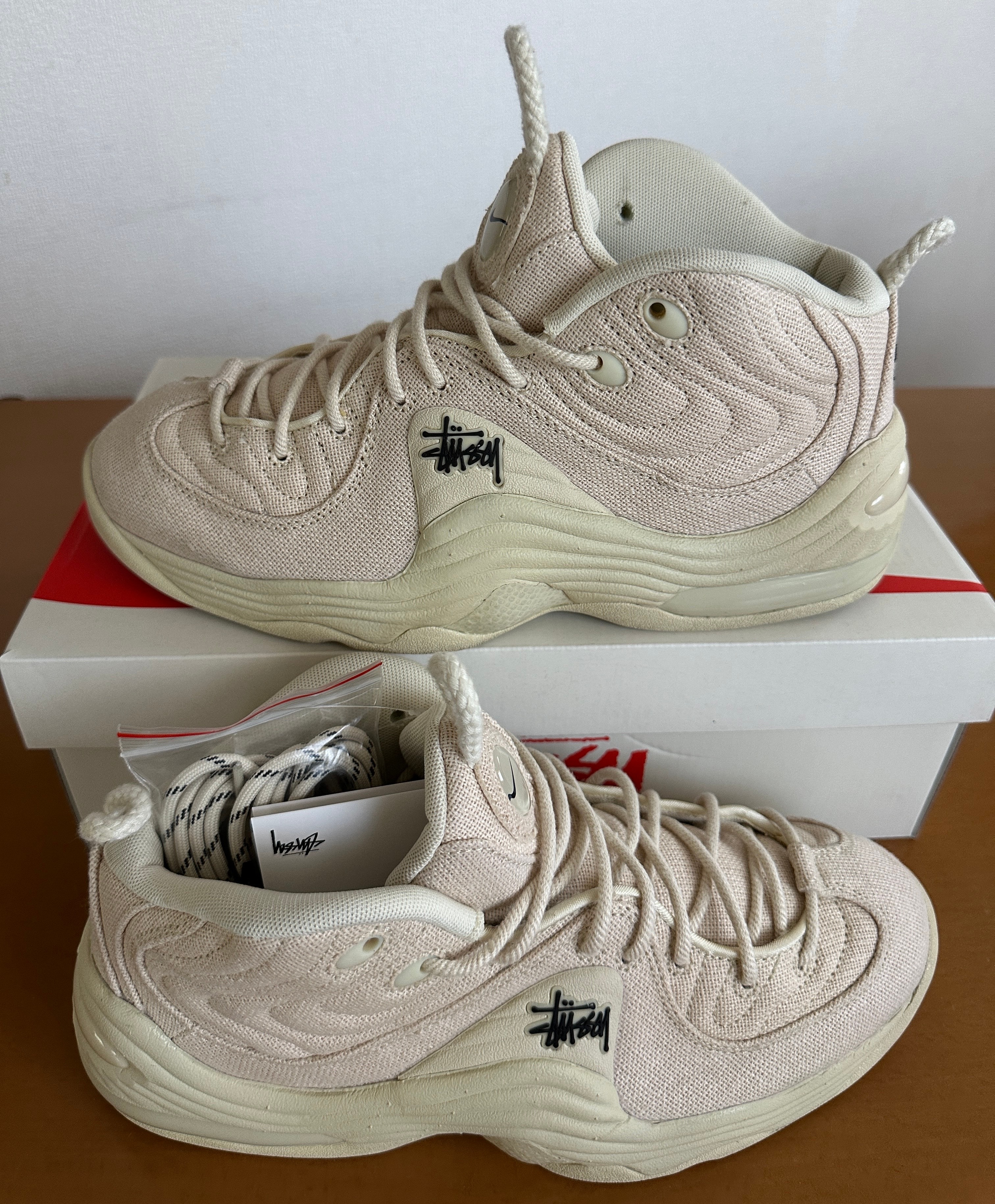 Stussy × Nike Air Penny 2 "Fossil"