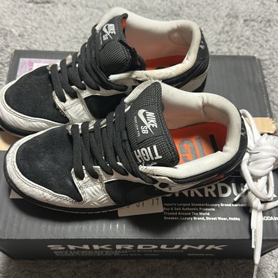 TIGHTBOOTH × Nike SB Dunk Low Pro QS "Black and White"