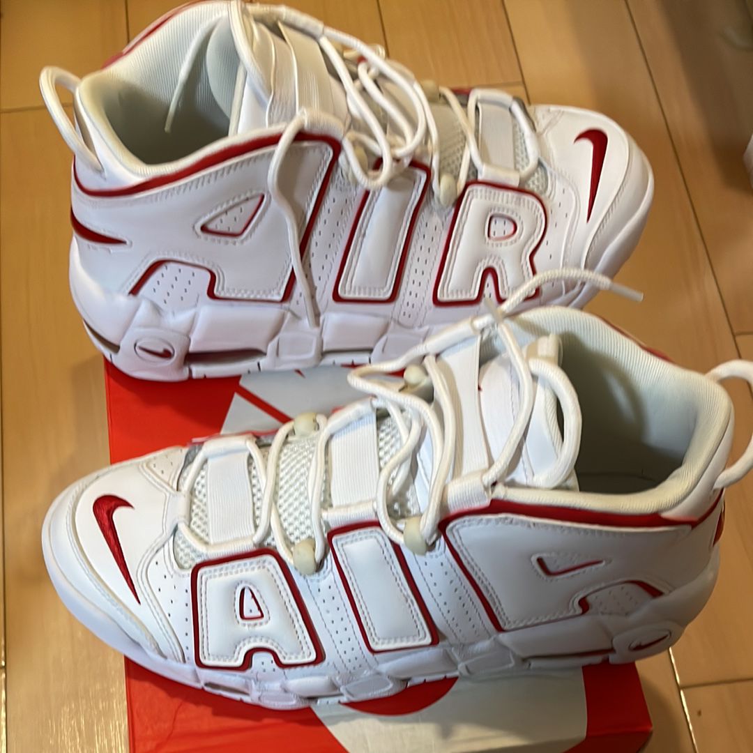 NIKE AIR MORE UPTEMPO "WHITE/VARSITY RED" (2021)
