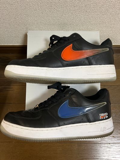 KITH × Nike Air Force 1 Low New York Knicks "Black/Brilliant Orange/Rush/Brilliant White"
