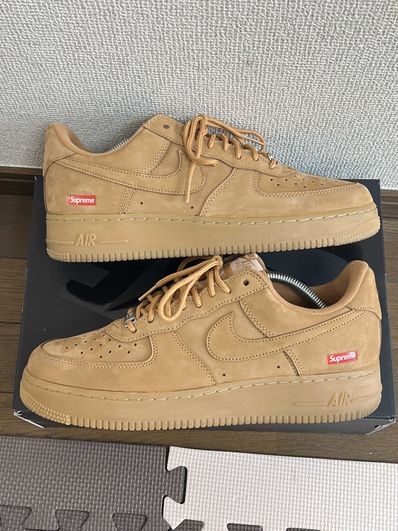 Supreme × Nike Air Force 1 Low "Flax/Wheat"