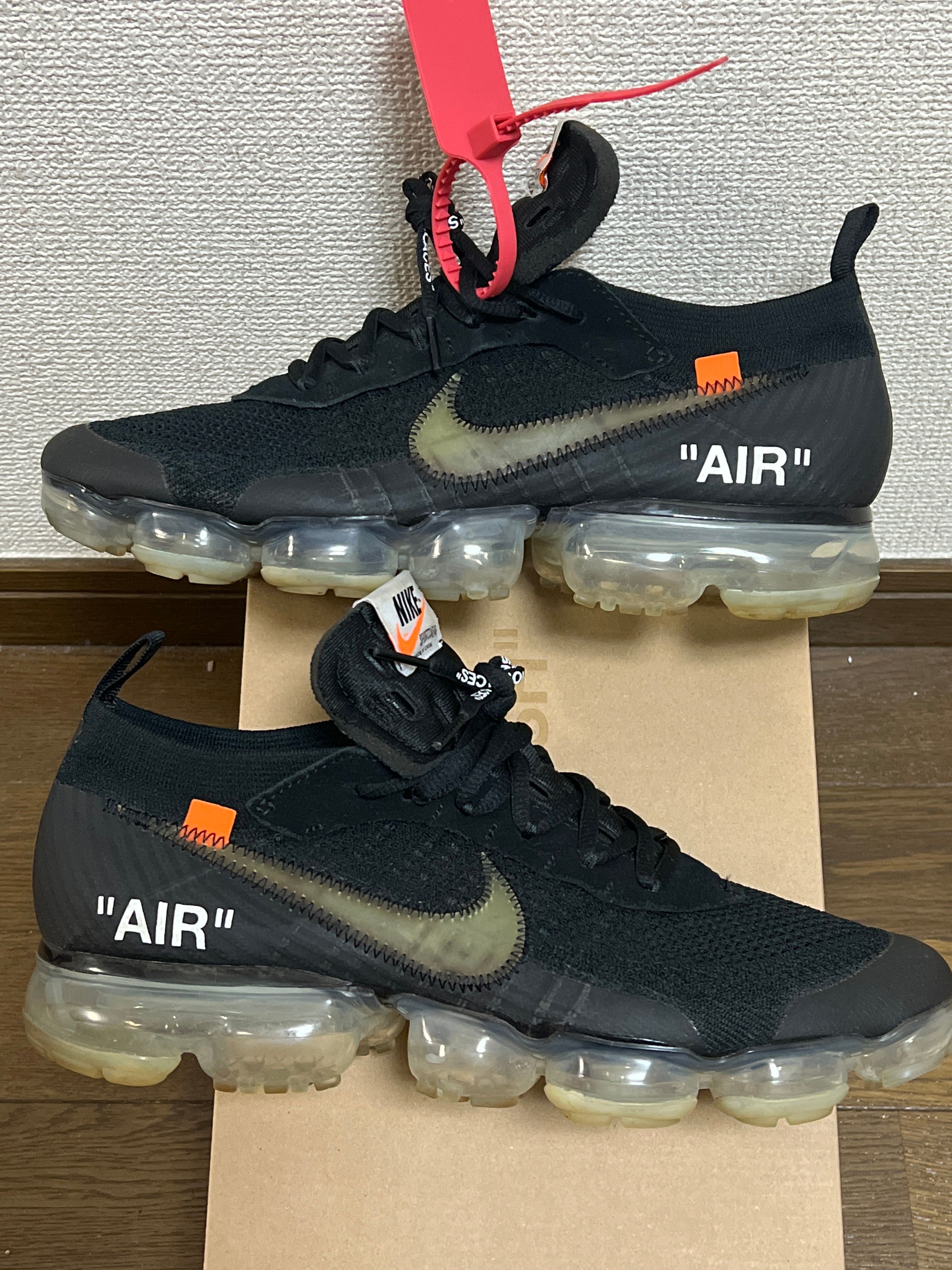Off-White × Nike Air Vapormax "Black/Total Orange/Clear"